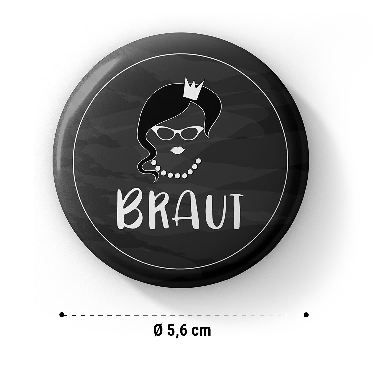 Spielehelden Odznaky Braut Vintage Rozlúčka so slobodou 12 odznakov 5,6 cm extra veľké Darček na dievčenskú rozlúčku so slobodou – Obrázok 5