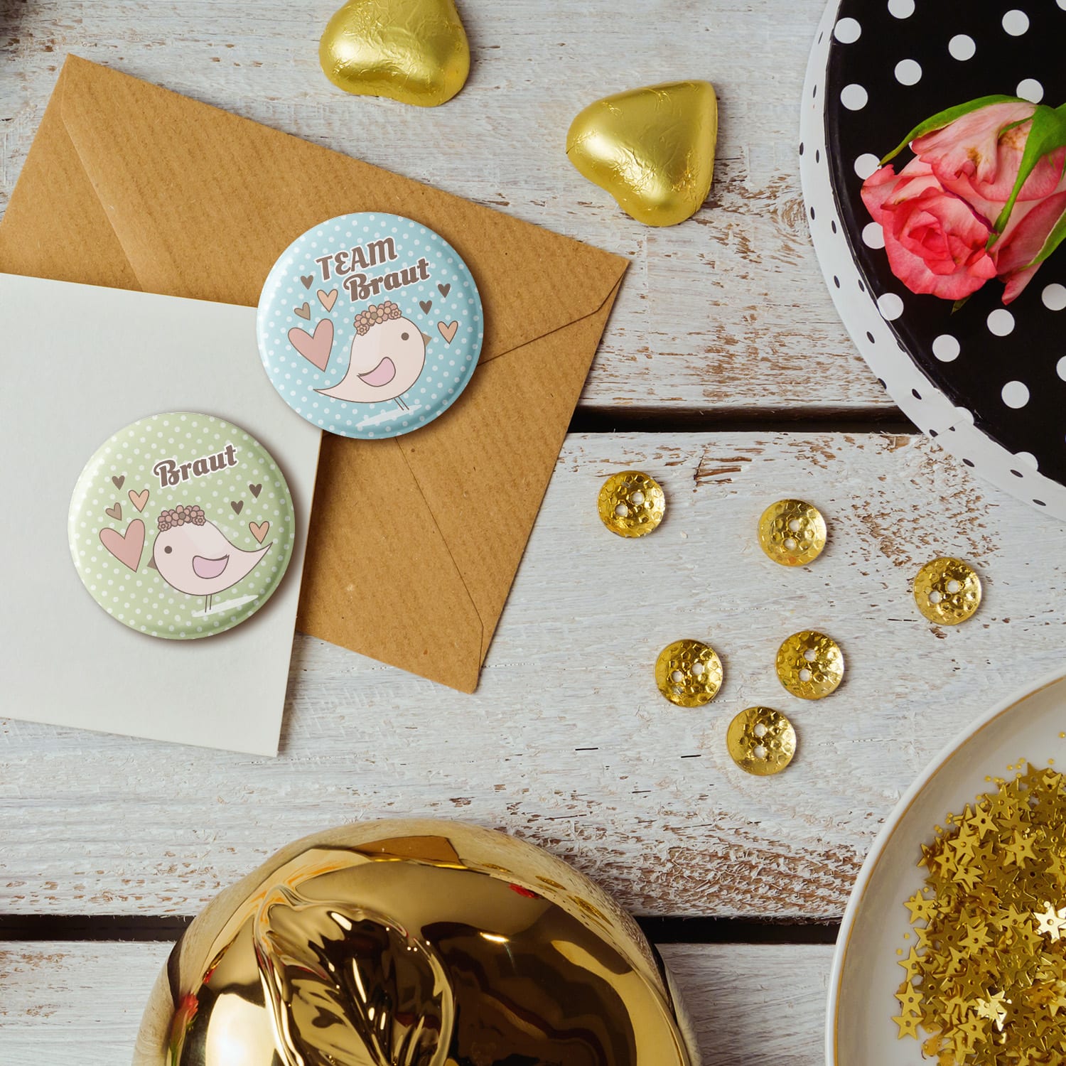 Spielehelden Odznaky Vogel I Dievčenská rozlúčka so slobodou 20 odznakov 5,6 cm extra veľké Darček na dievčenskú rozlúčku so slobodou – Obrázok 4