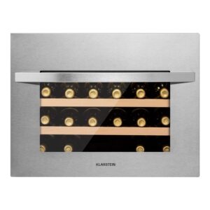 Klarstein Vinsider 24 Built-In Uno, vstavaná vinotéka, 24 fliaš, 1 zóna, nehrdzavejúca oceľ