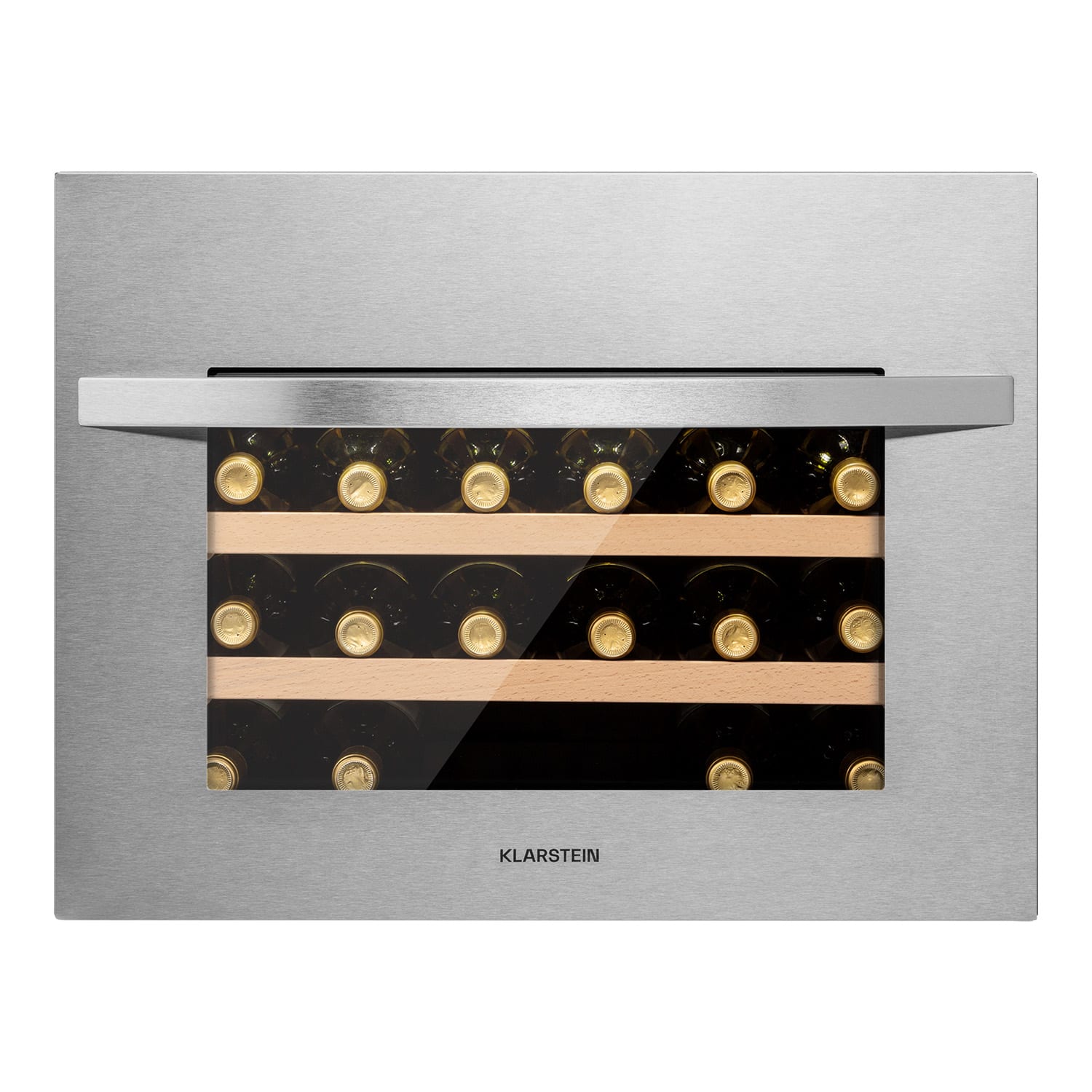 Klarstein Vinsider 24 Built-In Uno, vstavaná vinotéka, 24 fliaš, 1 zóna, nehrdzavejúca oceľ