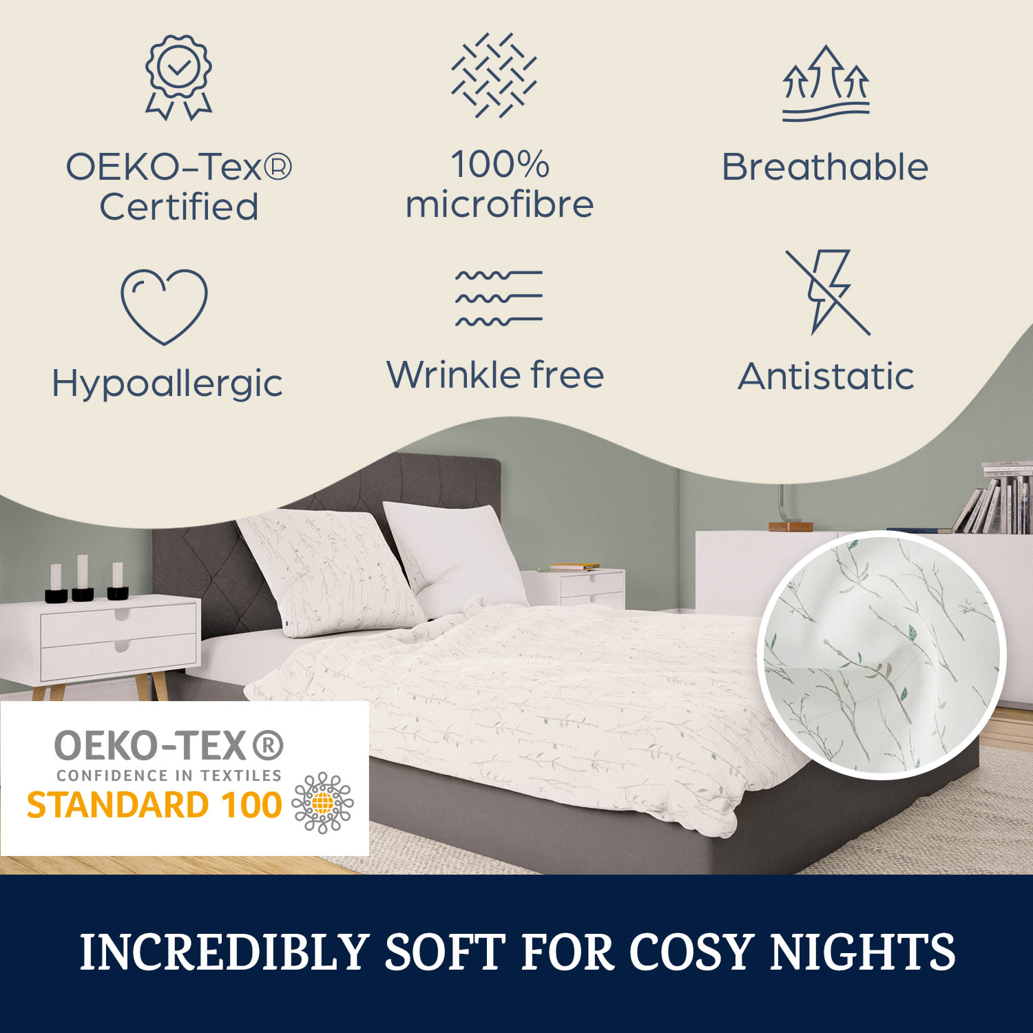 Sleepwise Soft Wonder-Edition, posteľná bielizeň, 240x220 cm, mikrovlákno – Obrázok 2