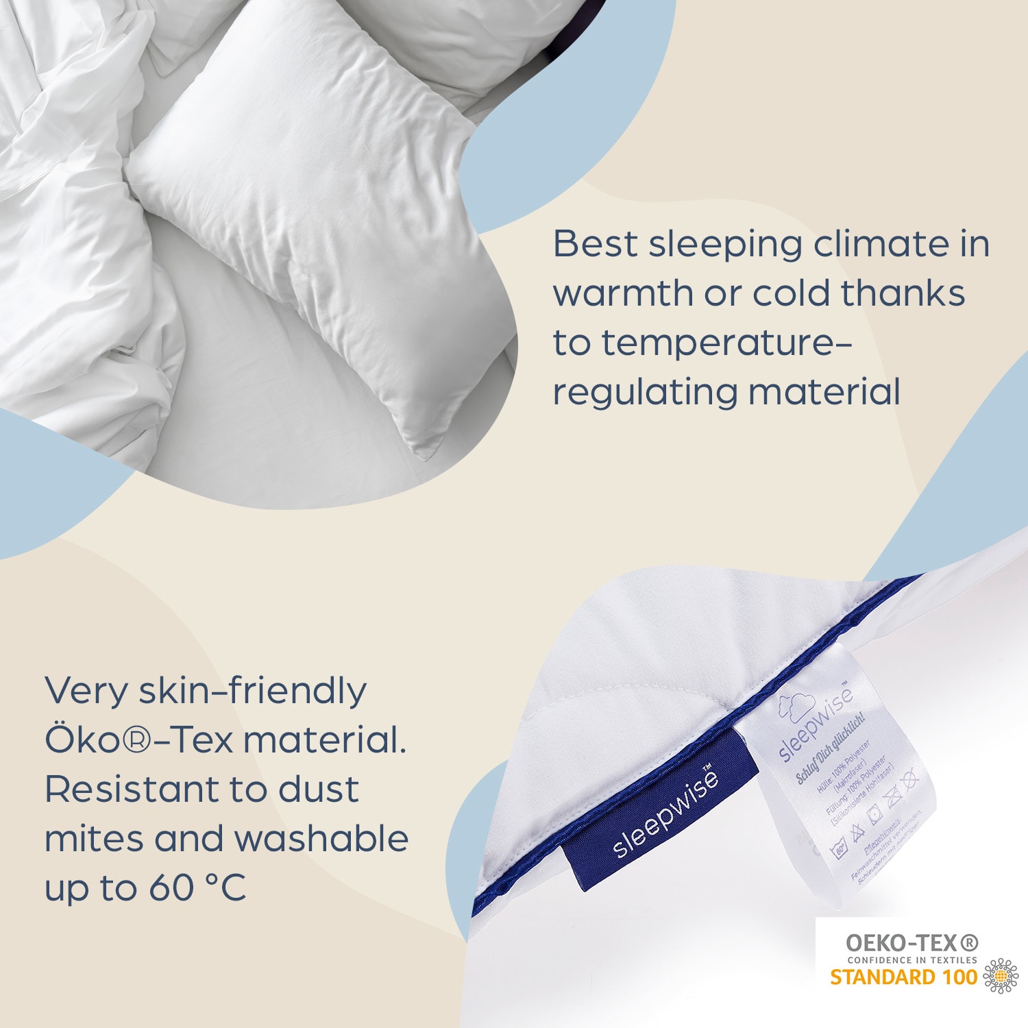 sleepwise, The Cloud, prikrývka, 220 x 240 cm, mikrovlákno, celoročná prikrývka – Obrázok 3