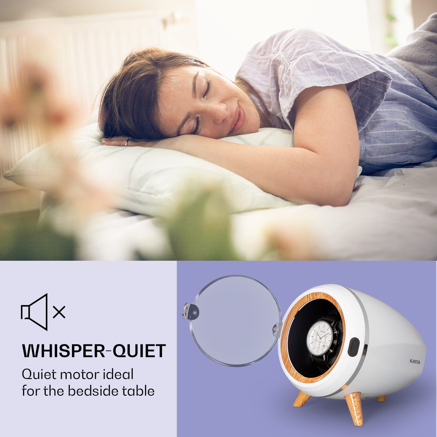 Klarstein Sindelfingen, naťahovač na hodinky, chod vľavo-vpravo, 1 hodinky – Obrázok 5