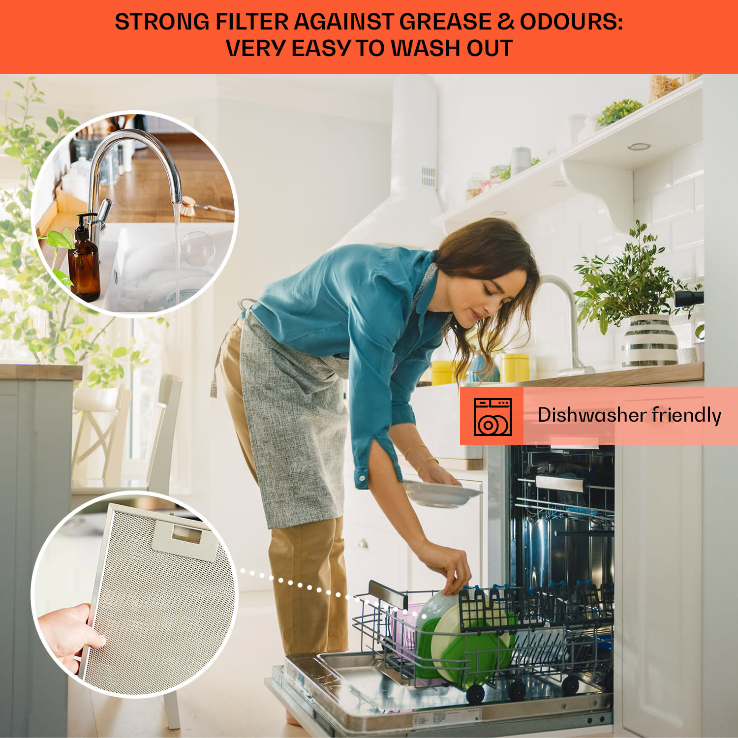 Klarstein Clara 60, digestor, 509 m³/h, dotykový displej, ambientné podsvietenie – Obrázok 5