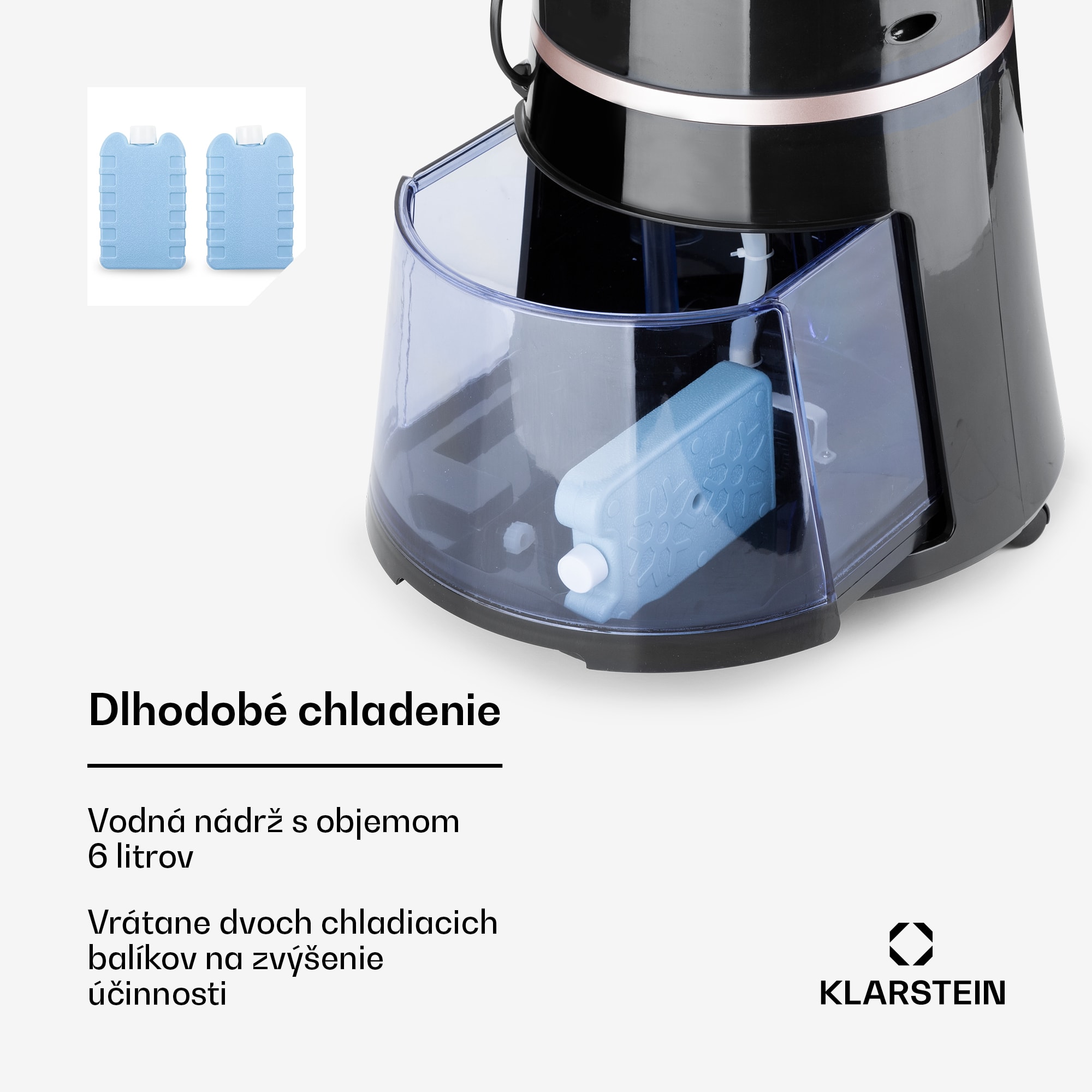 Klarstein Skyscraper Ice Smart, 4-v-1 ochladzovač vzduchu, ventilátor, 210m³/h, WiFi, diaľkové ovládanie – Obrázok 3
