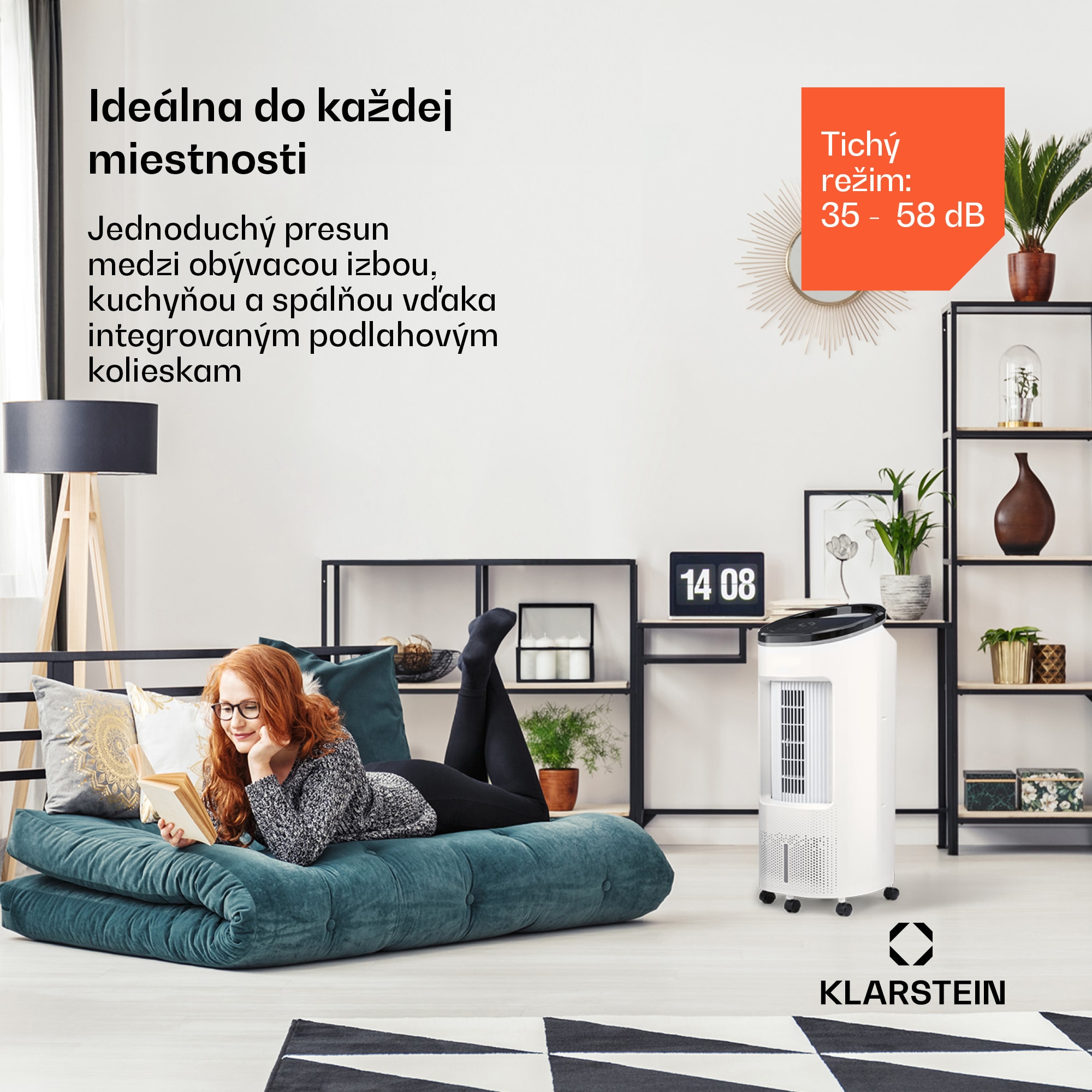 Klarstein IceWind Plus Smart, 4 v 1 ochladzovač vzduchu, ventilátor, zvlhčovač, čistička vzduchu, ovládanie aplikáciou – Obrázok 4