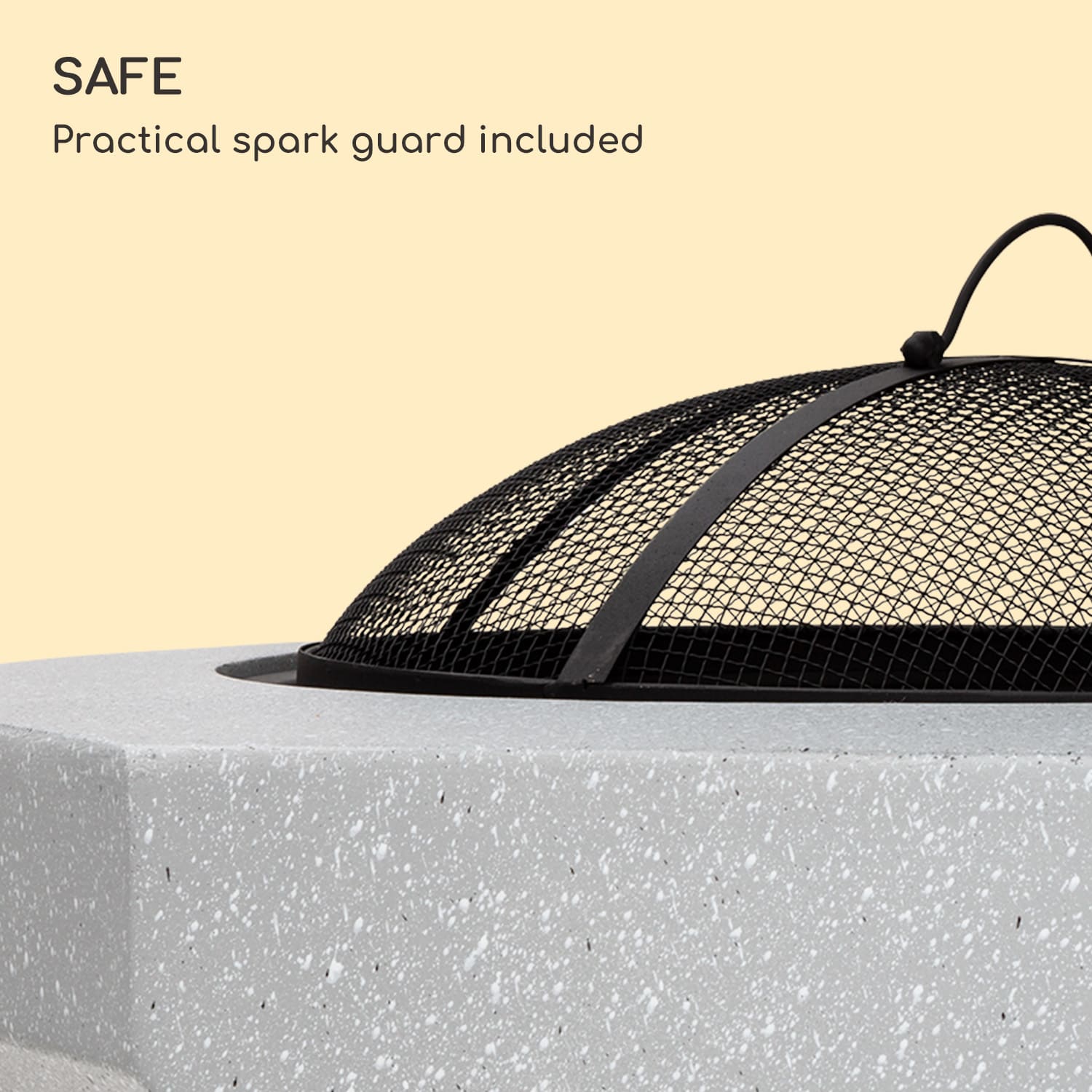Blumfeldt Diamond, ohnisko s grilom, MgO a oceľový plášť, lapač iskier – Obrázok 4