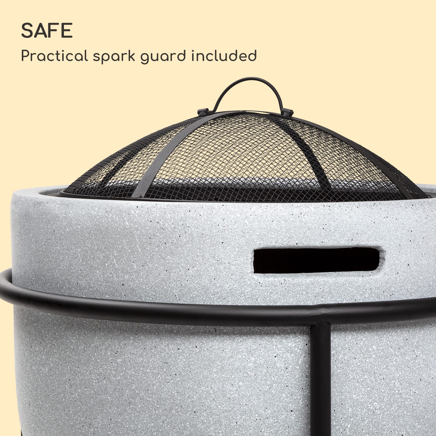 Blumfeldt Grail, ohnisko s grilom, MgO a oceľový plášť, lapač iskier – Obrázok 4