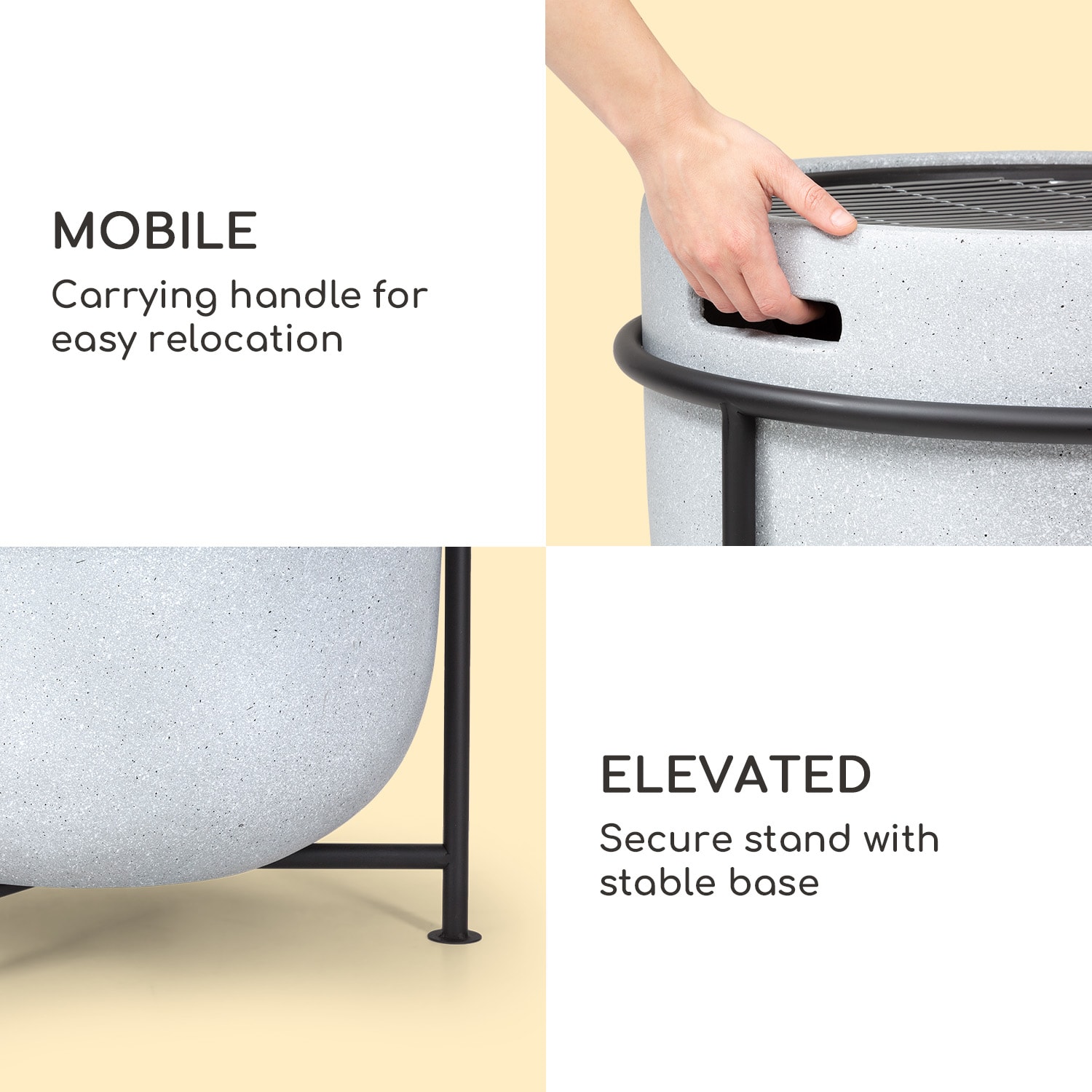 Blumfeldt Grail, ohnisko s grilom, MgO a oceľový plášť, lapač iskier – Obrázok 5