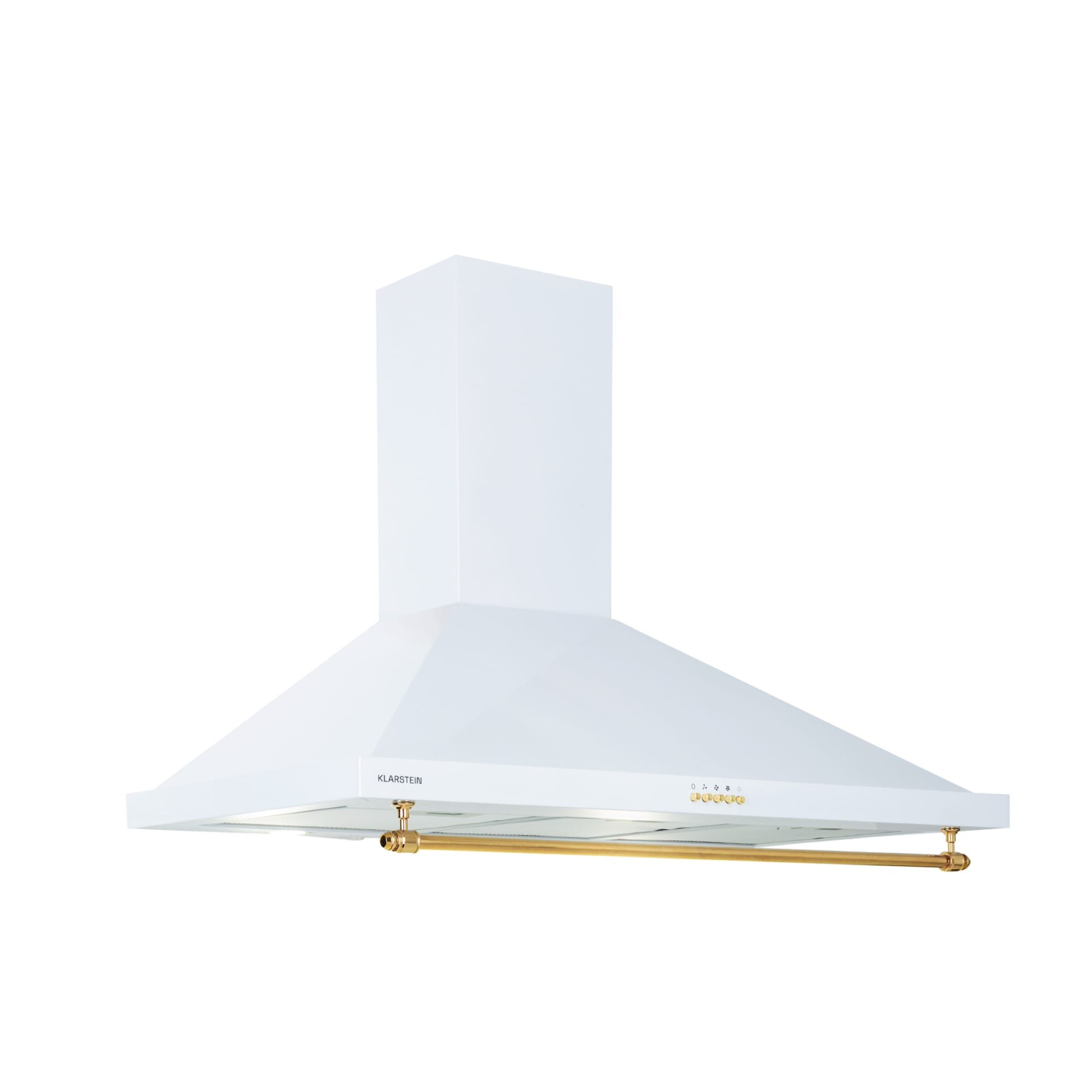 Klarstein Montblanc 90, digestor, 90 cm, nástenný, 610m³/h, LED, lišta, biely