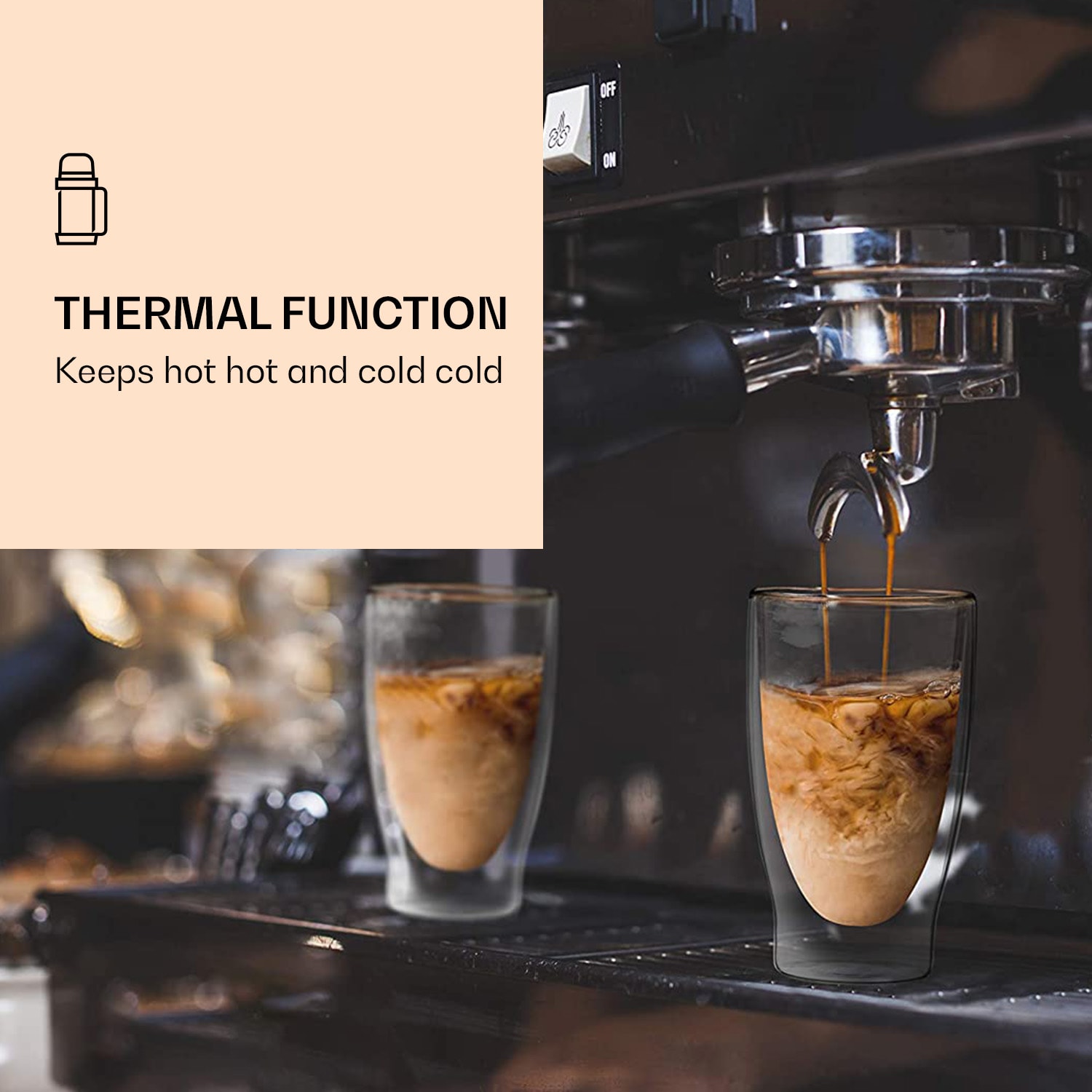 Feelino DUOS, dvojstenný pohár, 400 ml, vrátane lyžičky – Obrázok 4