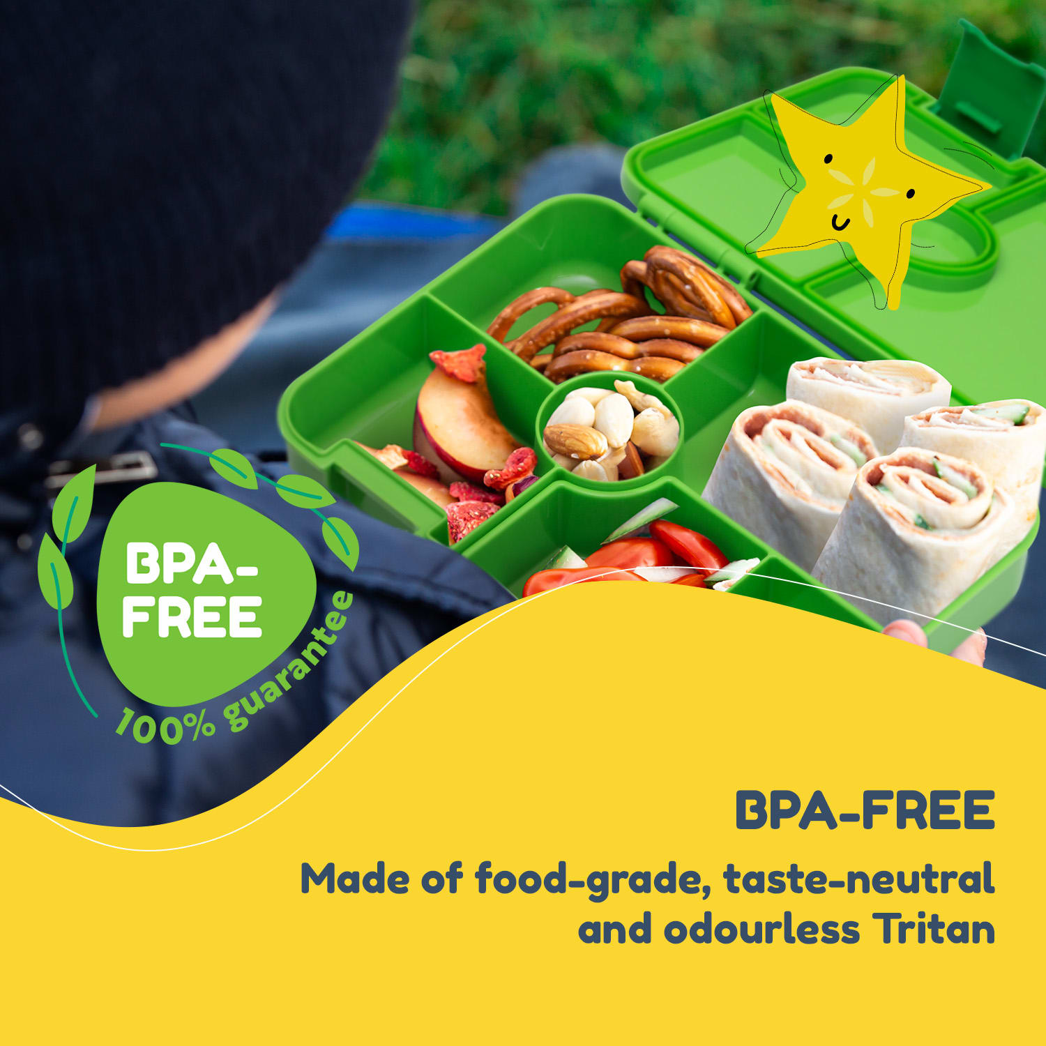 Klarstein Schmatzfatz desiatový box s priehradkami – Obrázok 2