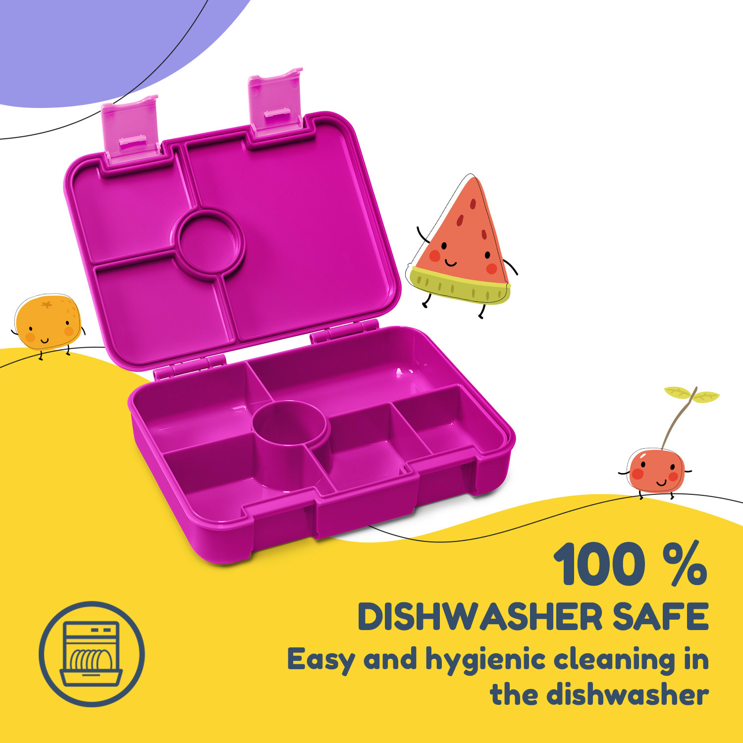 Klarstein Schmatzfatz desiatový box s priehradkami – Obrázok 5