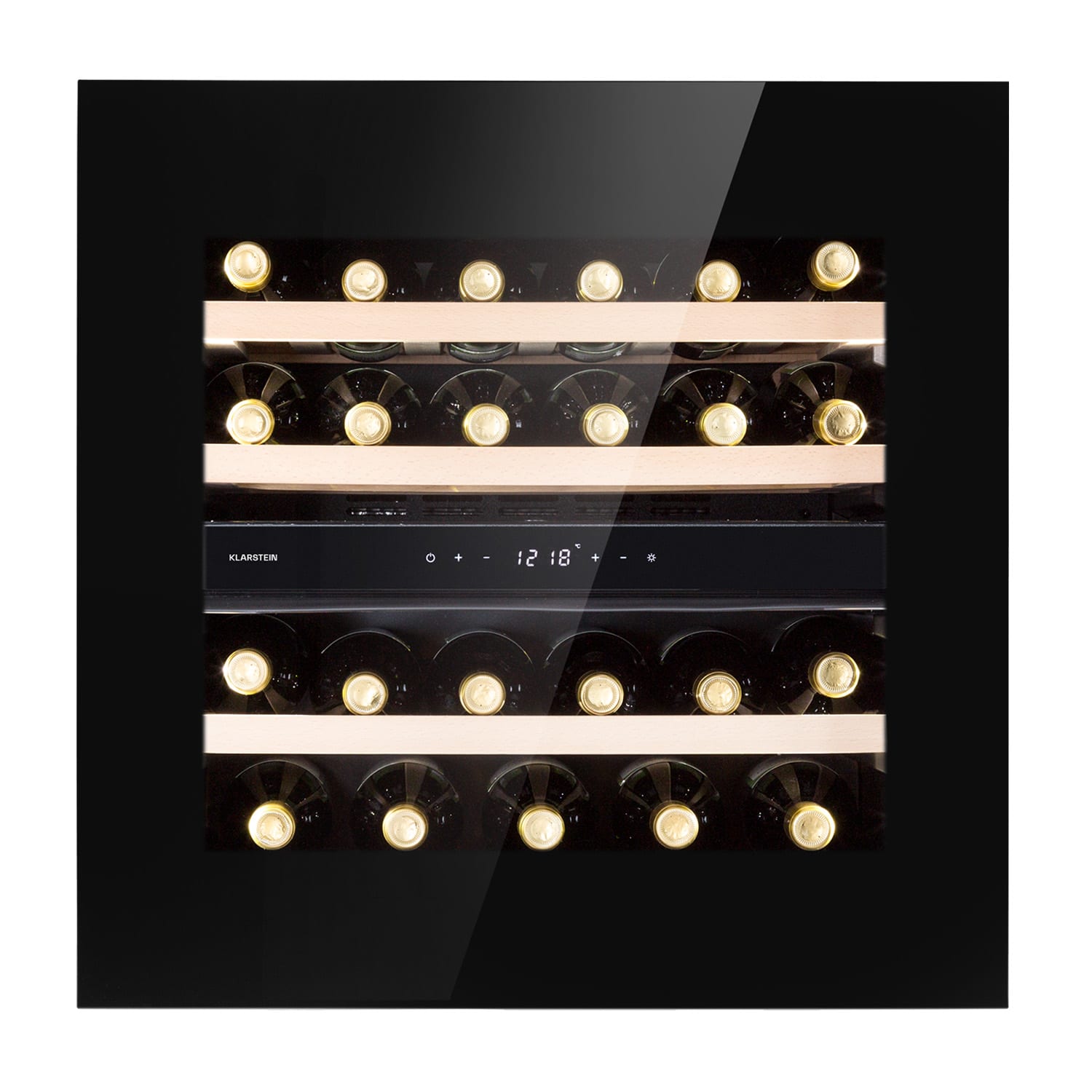 Klarstein Rhône 25 Duo, vinotéka, 75 l, 25 fliaš, 2 zóny, kompresné chladenie