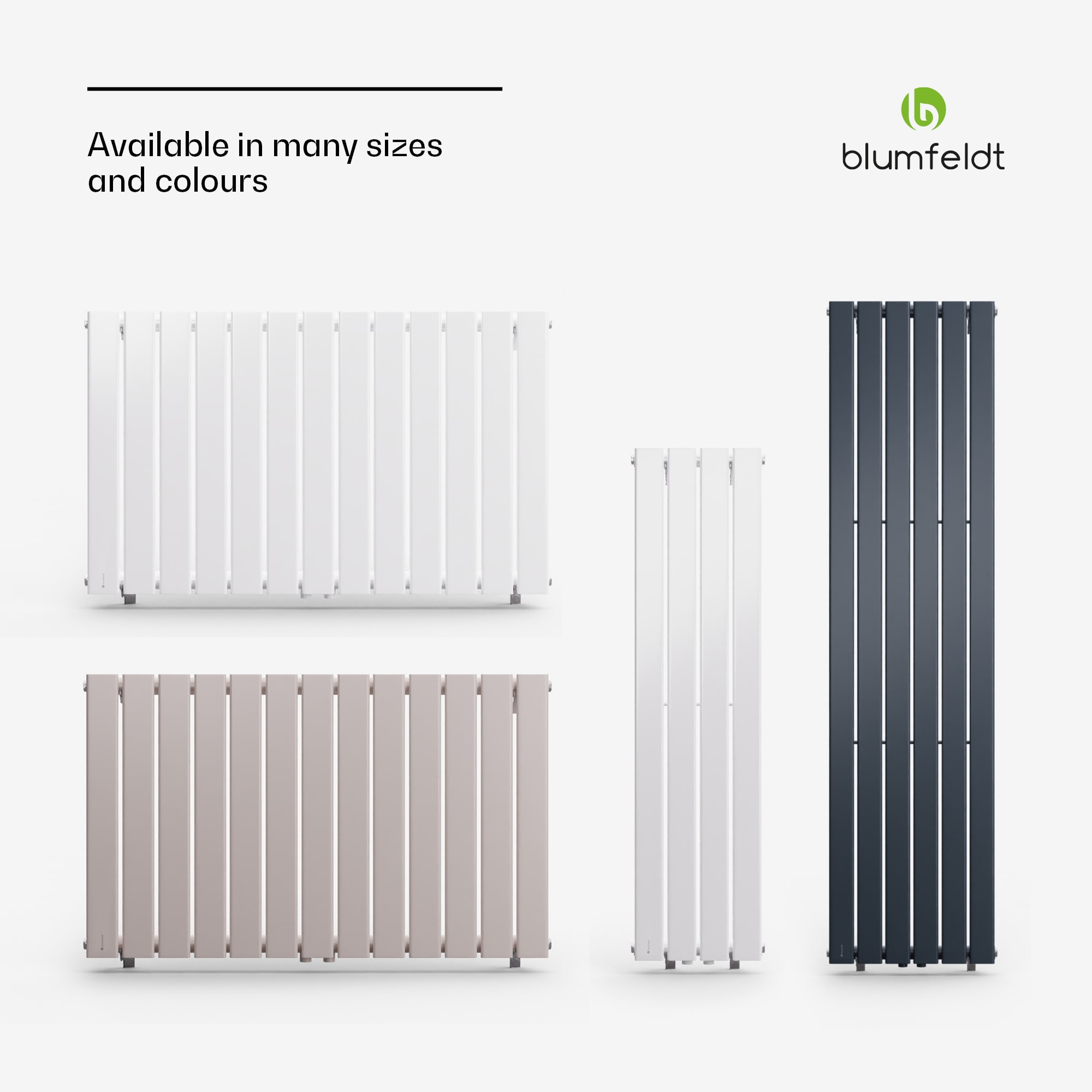 Blumfeldt Ontario, radiátor, 45 × 180, 1/2" bočné pripojenie, inštalácia na stenu, 485 W – Obrázok 5