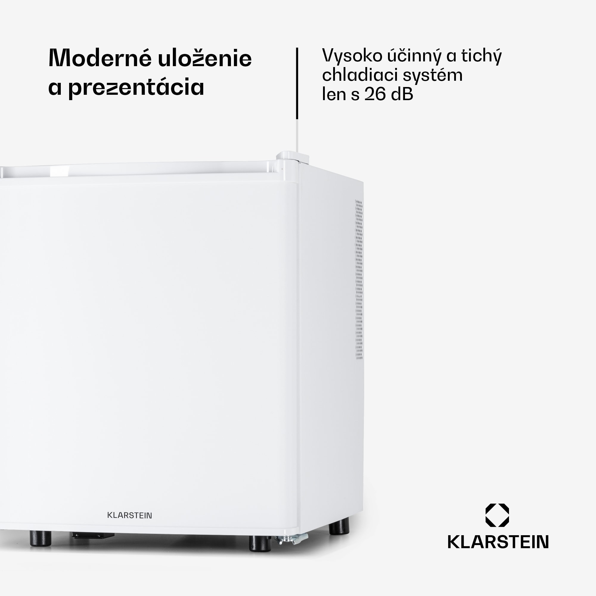 Klarstein Happy Hour 45, mini chladnička, minibar, chladnička na nápoje, 45 l, 26 dB – Obrázok 2