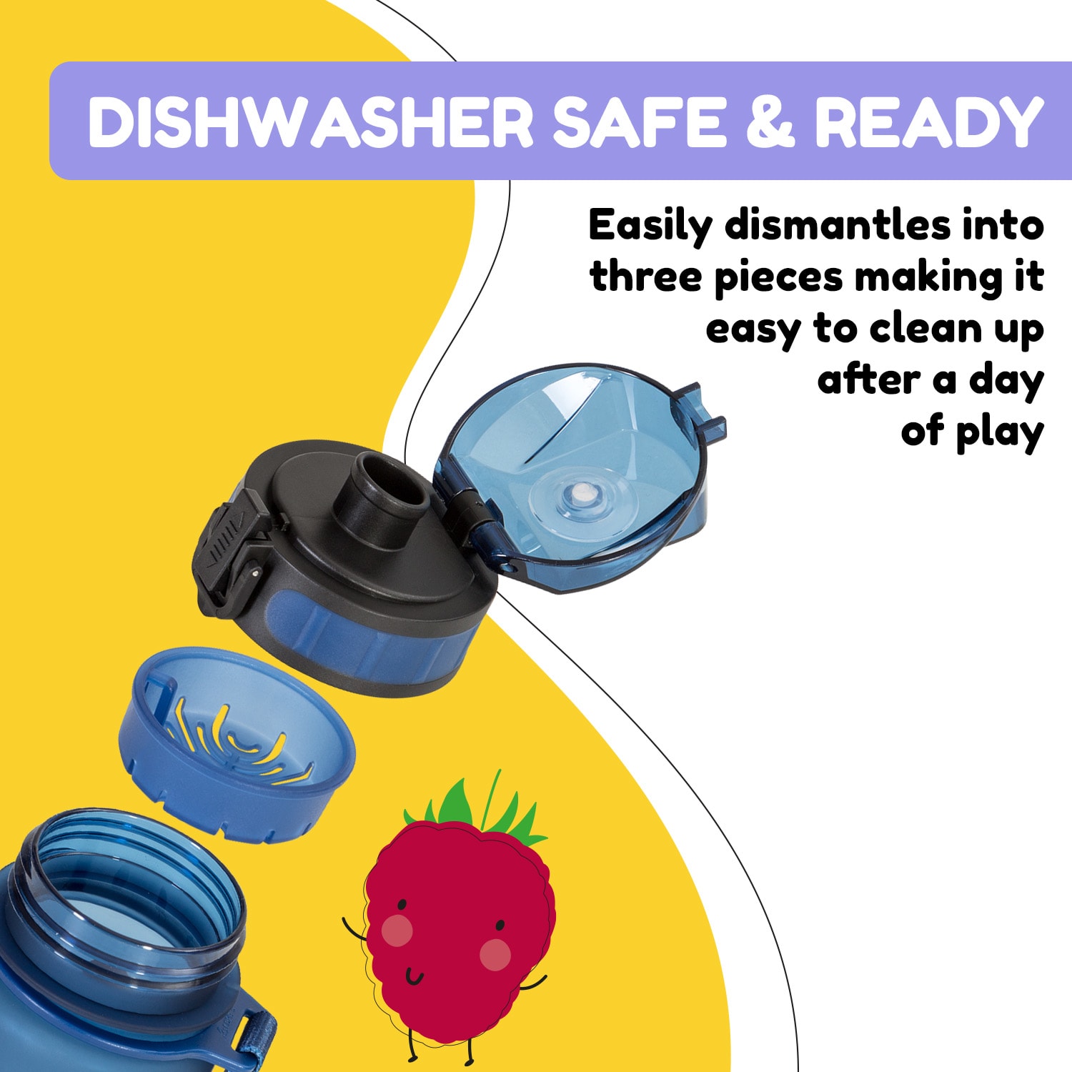 Klarstein Wakaba, fľaša na pitie, 400 ml, Tritan, BPA-free – Obrázok 4