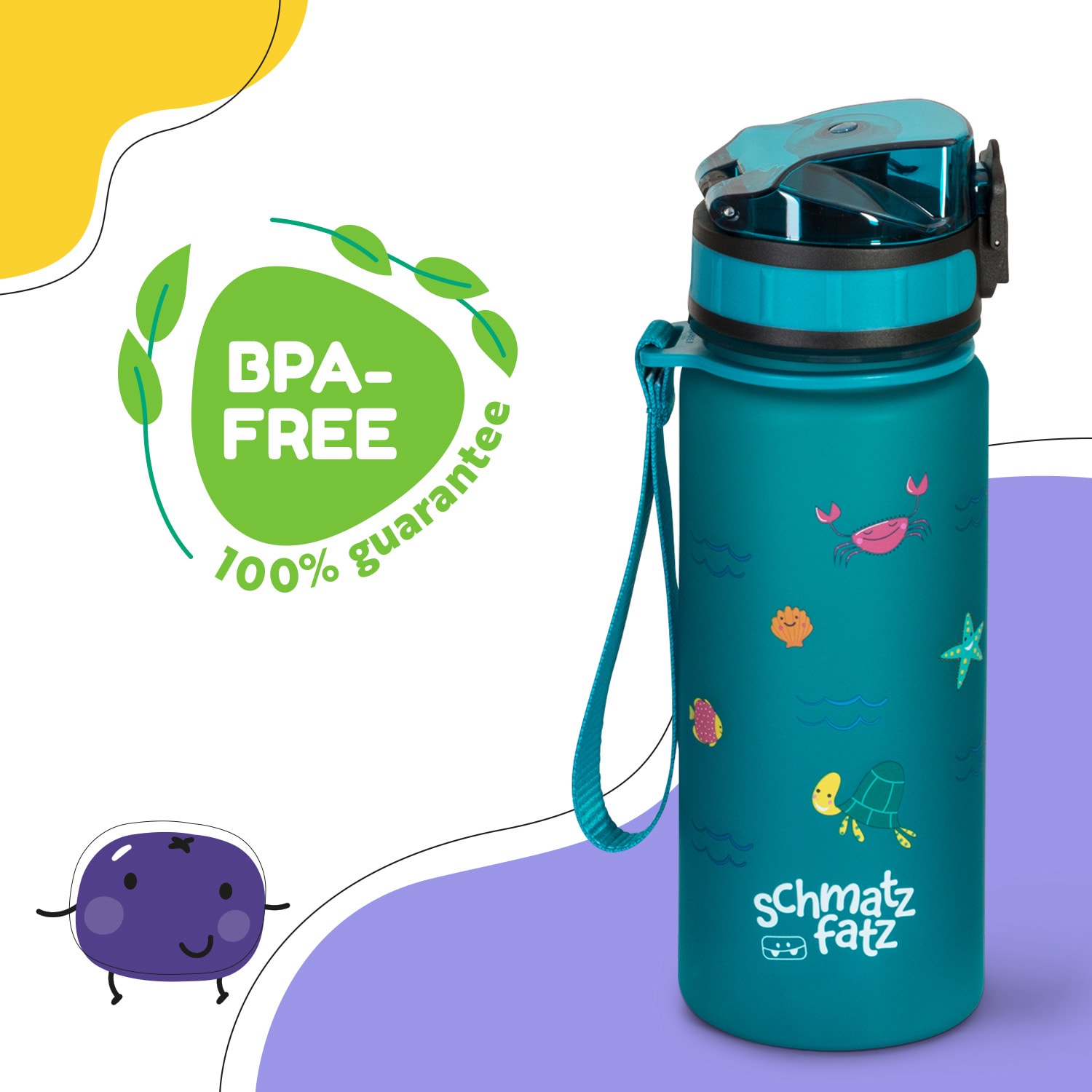 Klarstein Wakaba, fľaša na pitie, 400 ml, Tritan, BPA-free – Obrázok 2