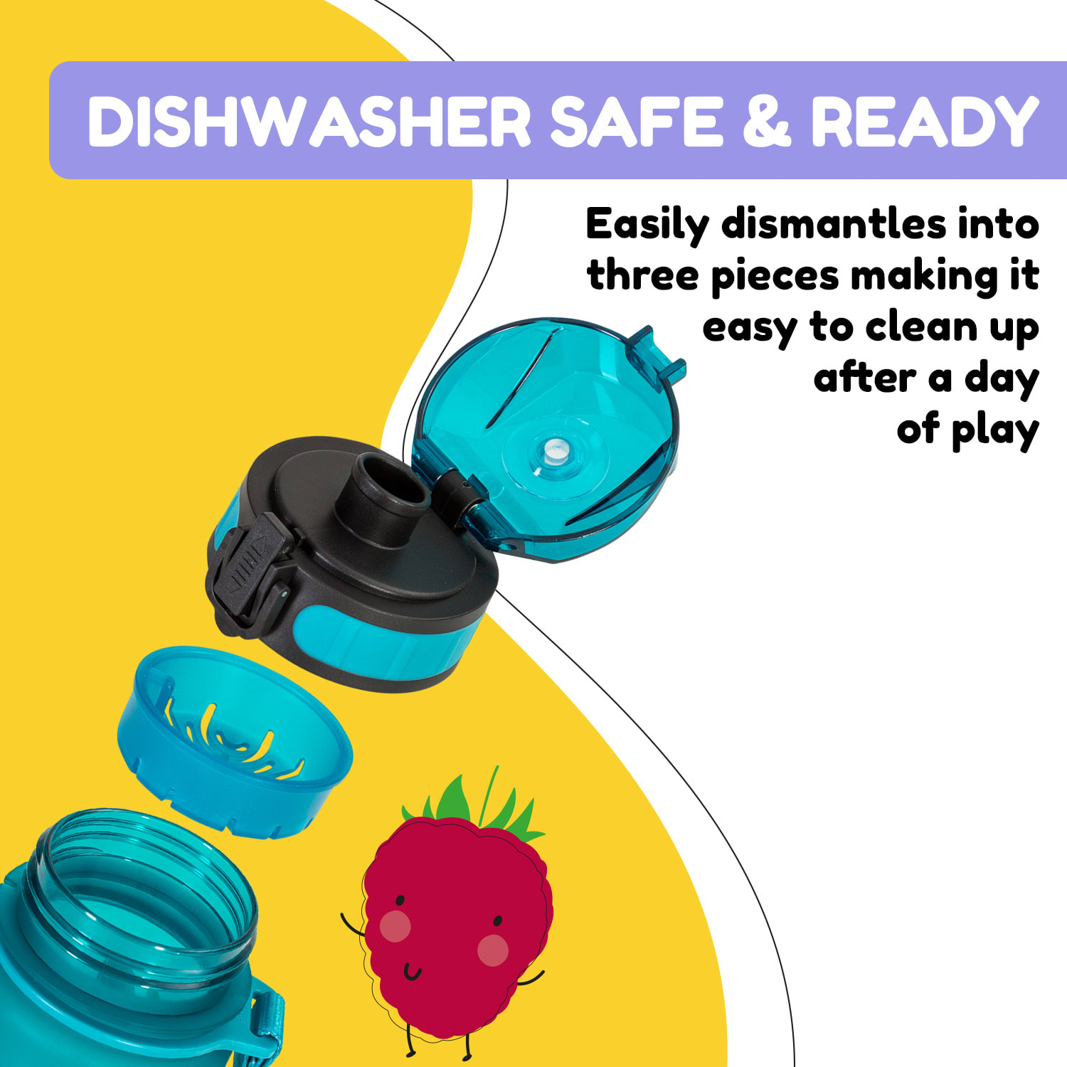 Klarstein Wakaba, fľaša na pitie, 400 ml, Tritan, BPA-free – Obrázok 4