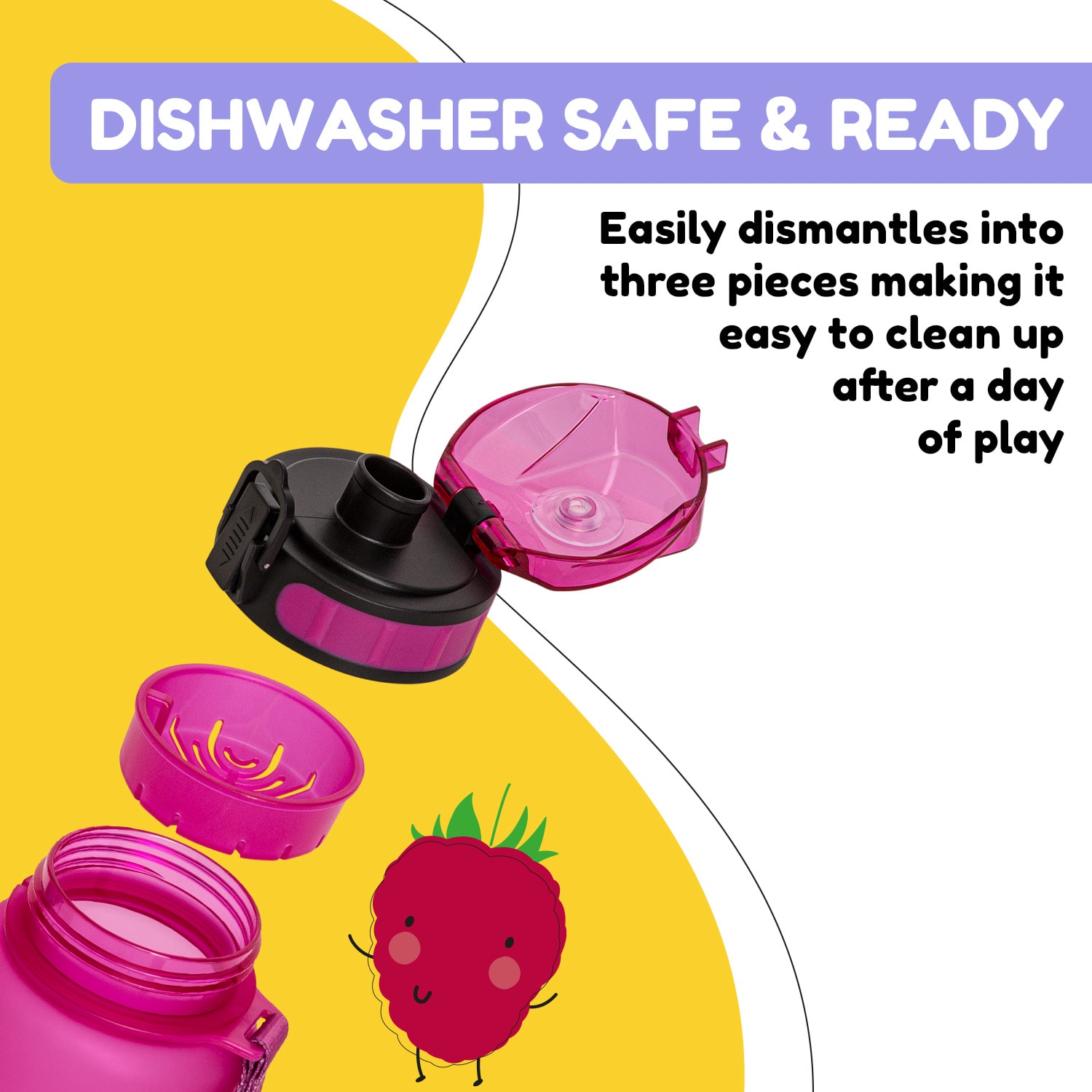 Klarstein Wakaba, fľaša na pitie, 800 ml, Tritan, BPA-free – Obrázok 4