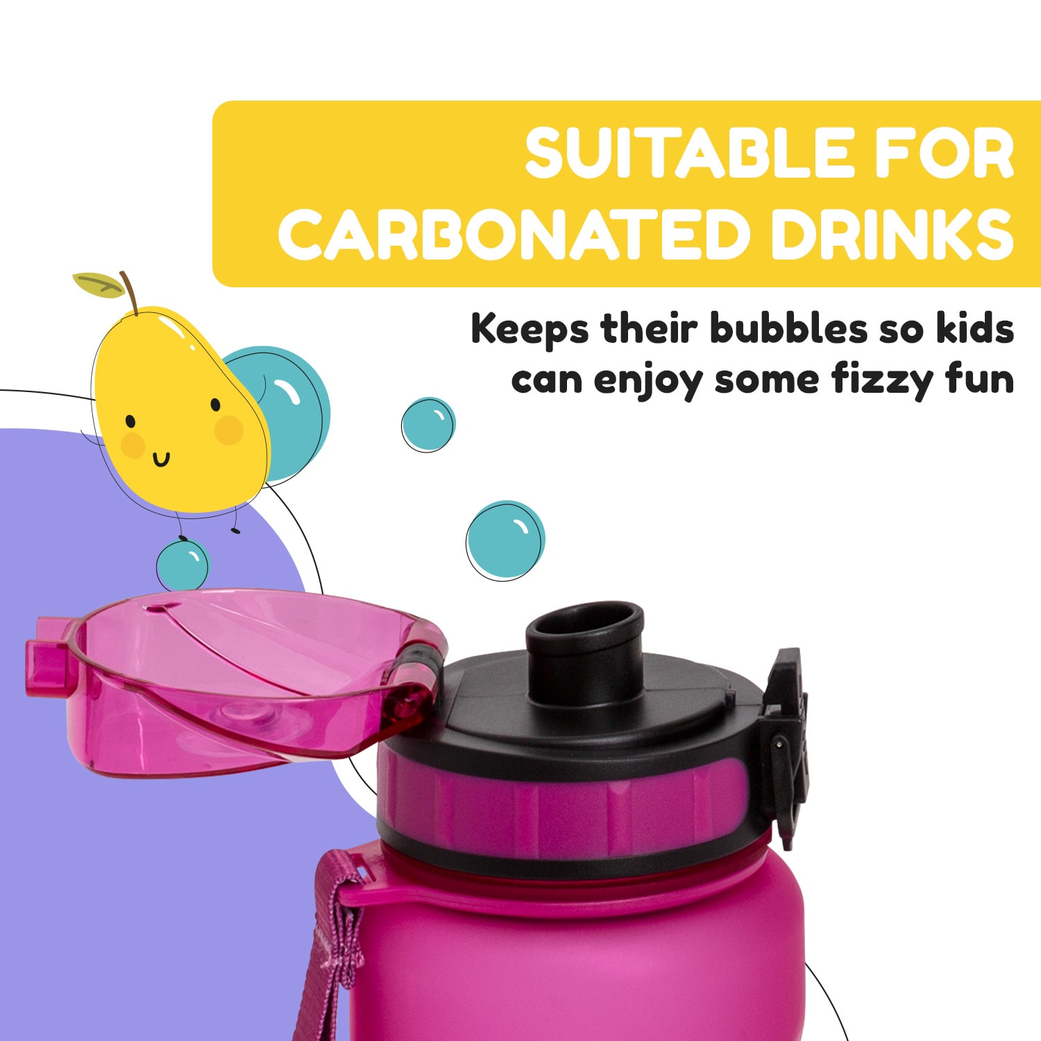 Klarstein Wakaba, fľaša na pitie, 800 ml, Tritan, BPA-free – Obrázok 5