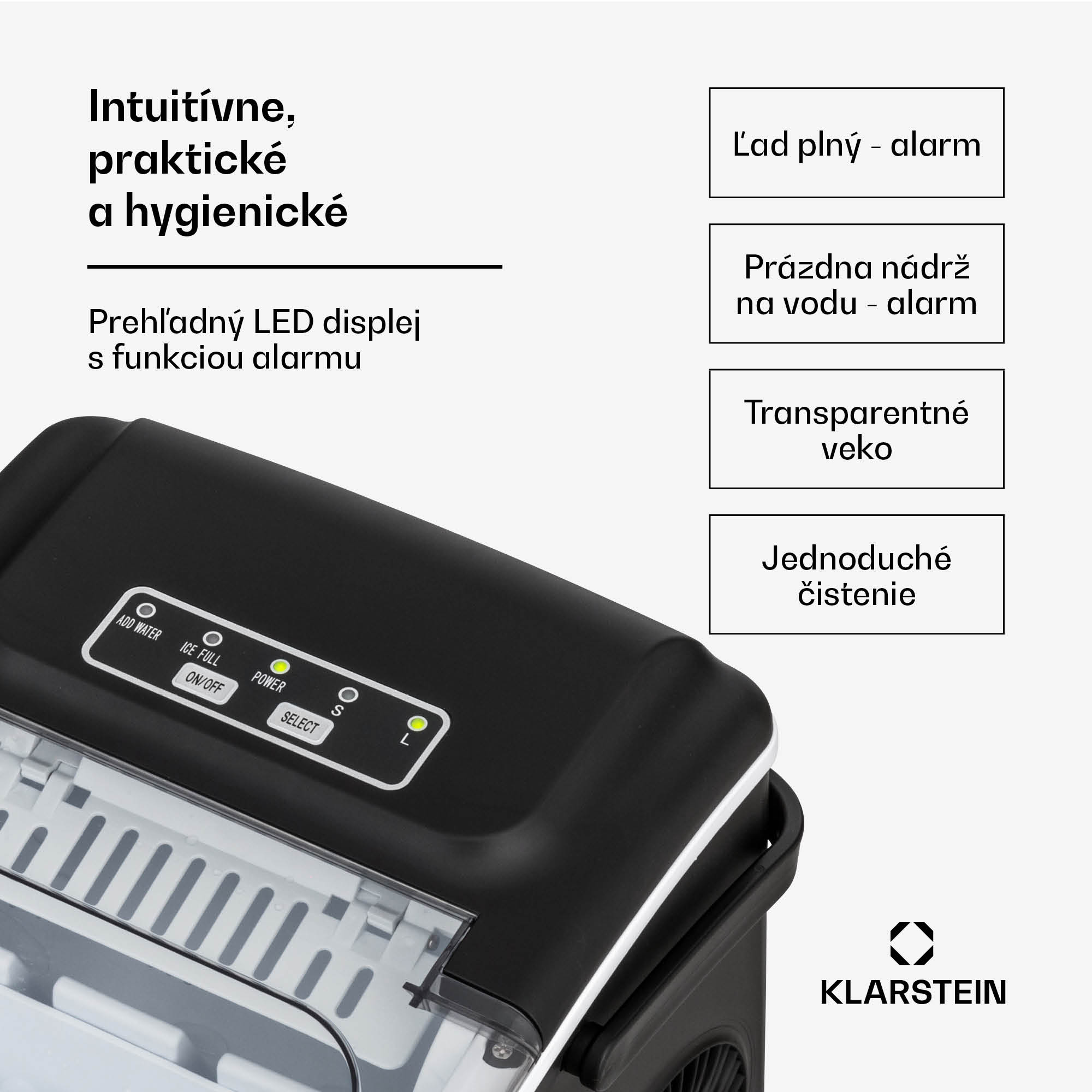 Klarstein Caldwell, výrobník ľadu, 12 kg/24 h, nádrž 1,3 l – Obrázok 3