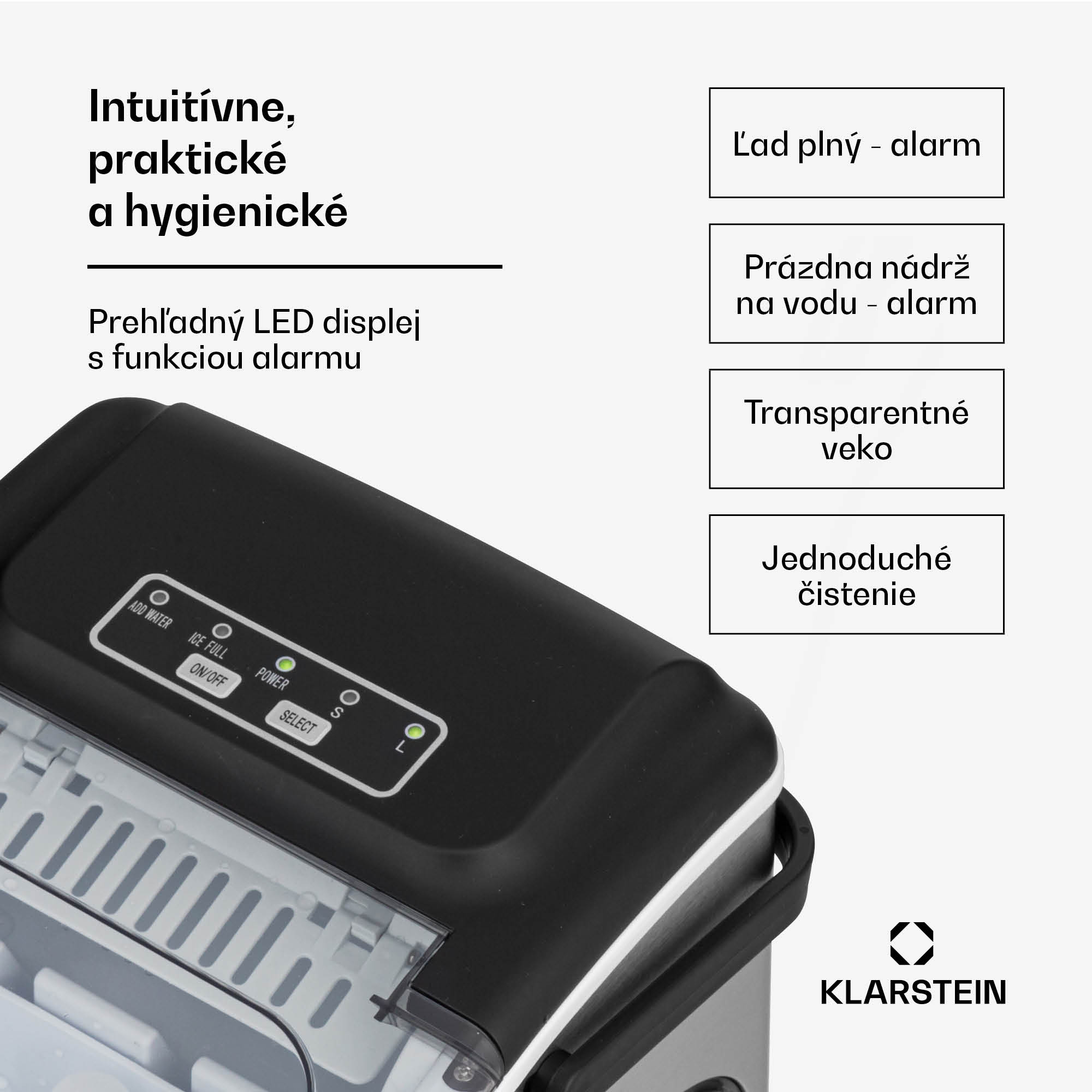 Klarstein Caldwell, výrobník ľadu, 12 kg/24 h, nádrž 1,3 l – Obrázok 3