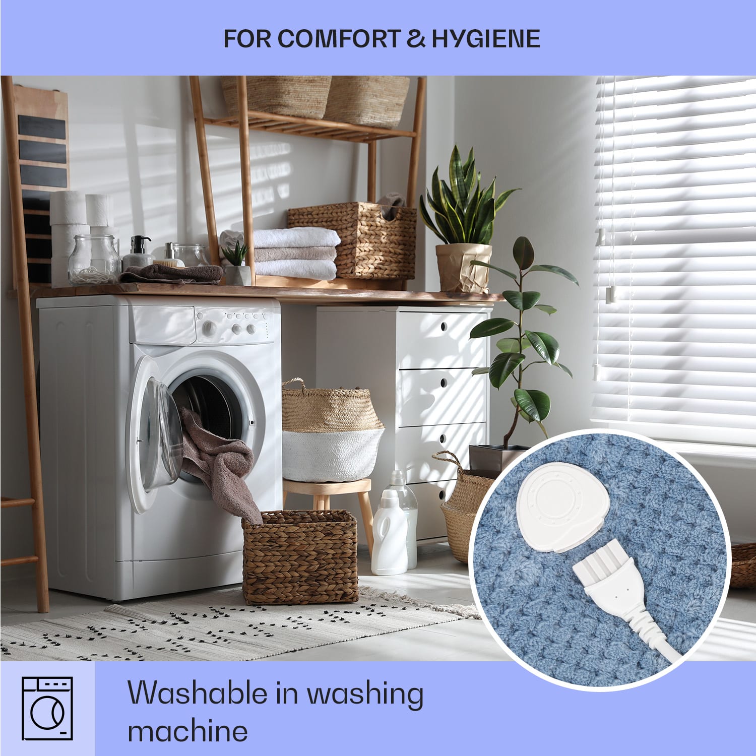 Klarstein DR Watson Deluxe XL, elektrická deka, 160 W, 9 úrovní ohrevu, 180 x 130 cm – Obrázok 5