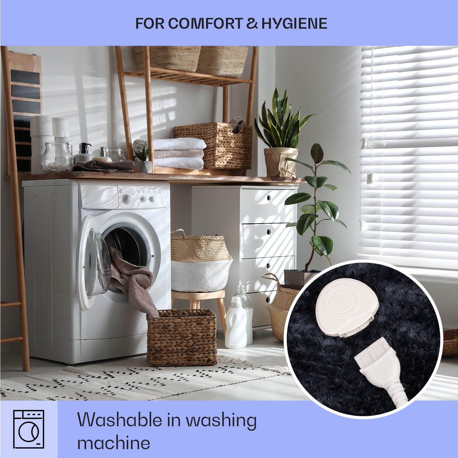 Klarstein DR Watson Deluxe XXL, elektrická deka, 160 W, 9 úrovní ohrevu, 200 x 180 cm – Obrázok 5