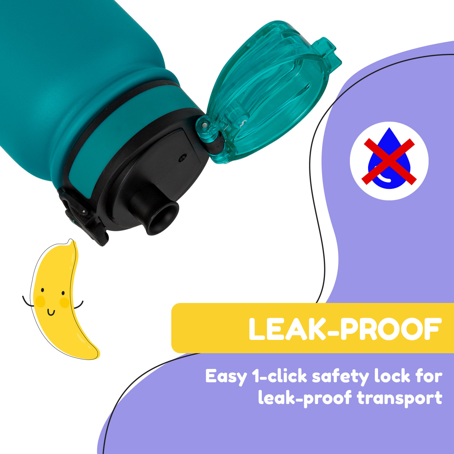 Klarstein Wakaba termoska 550 ml z nehrdzavejúcej ocele Tritan BPA-Free – Obrázok 3