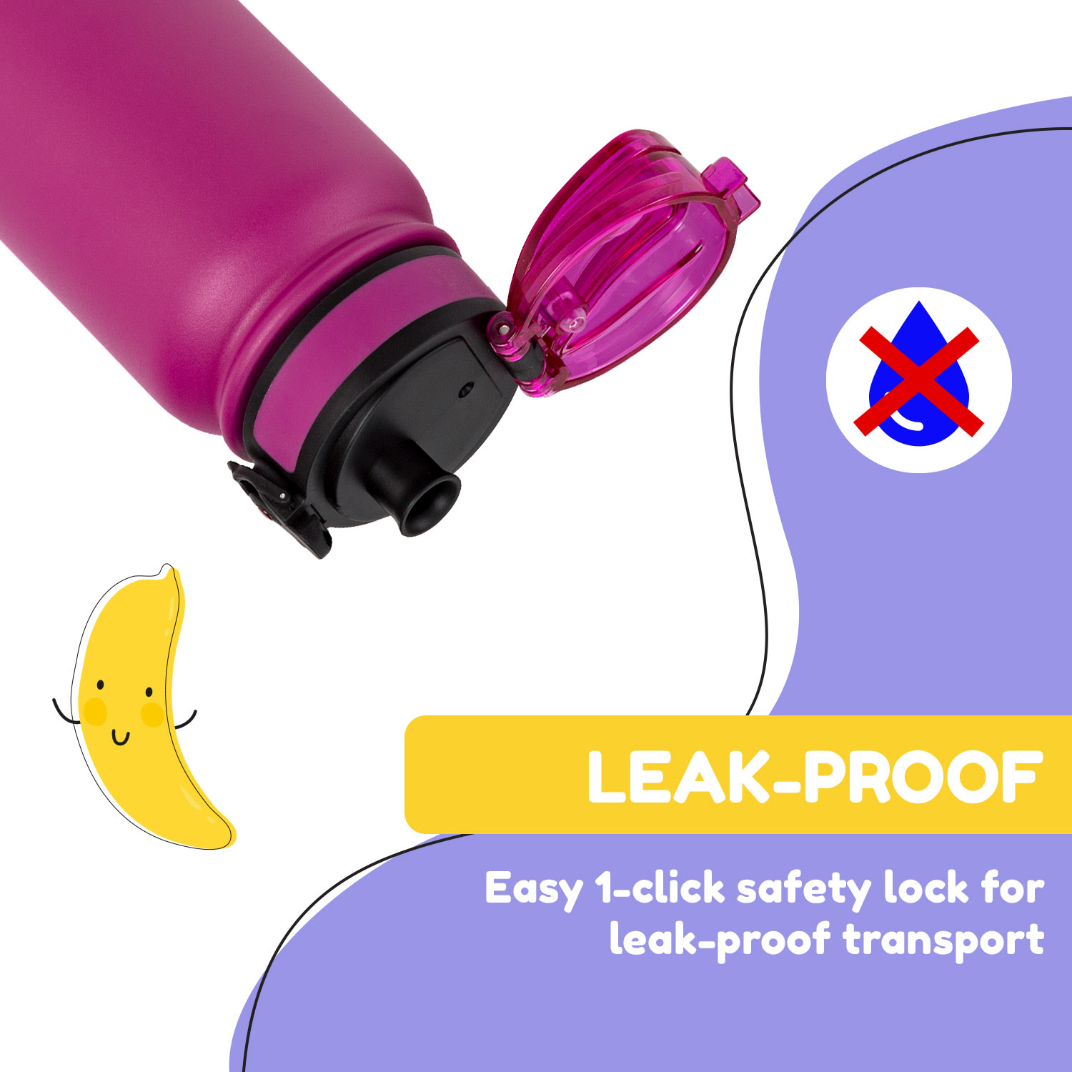 Klarstein Wakaba termoska 550 ml z nehrdzavejúcej ocele Tritan BPA-Free – Obrázok 3