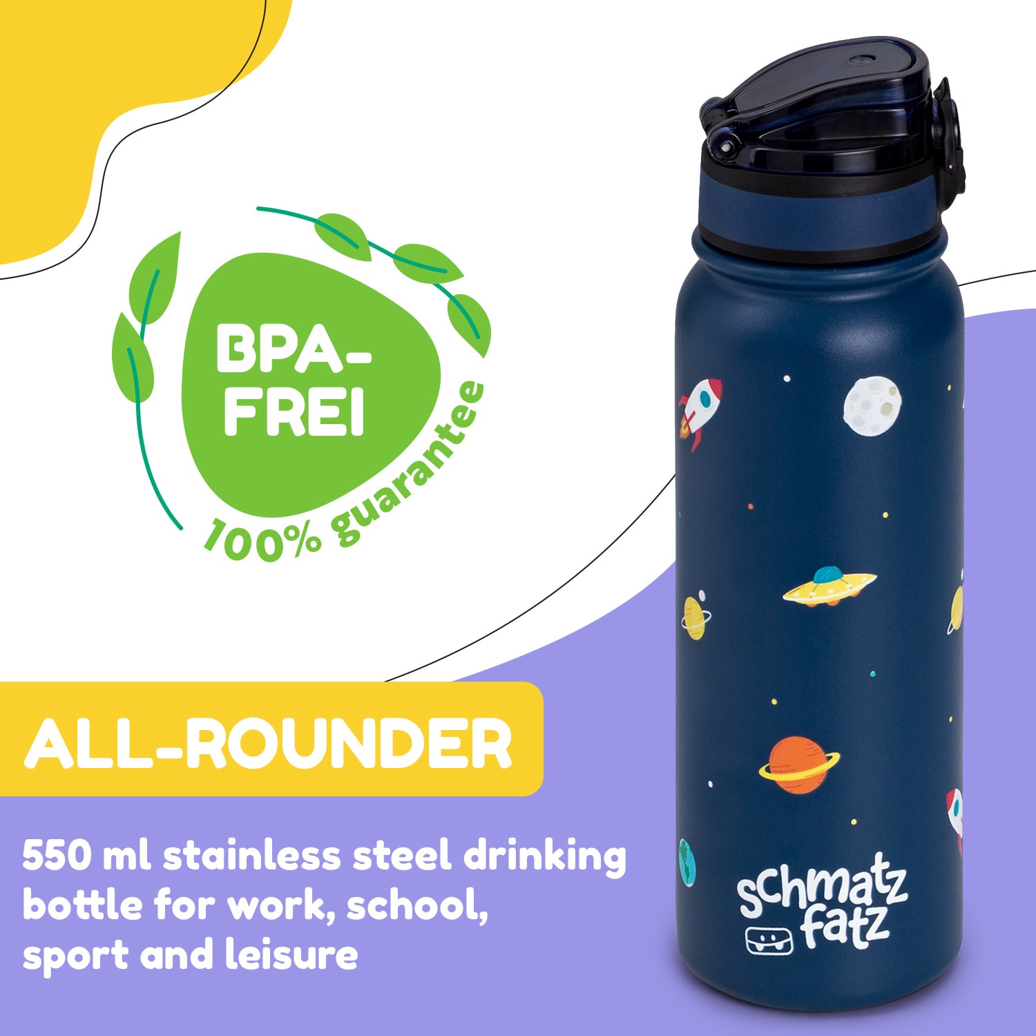 Klarstein Wakaba termoska 550 ml z nehrdzavejúcej ocele Tritan BPA-Free – Obrázok 2