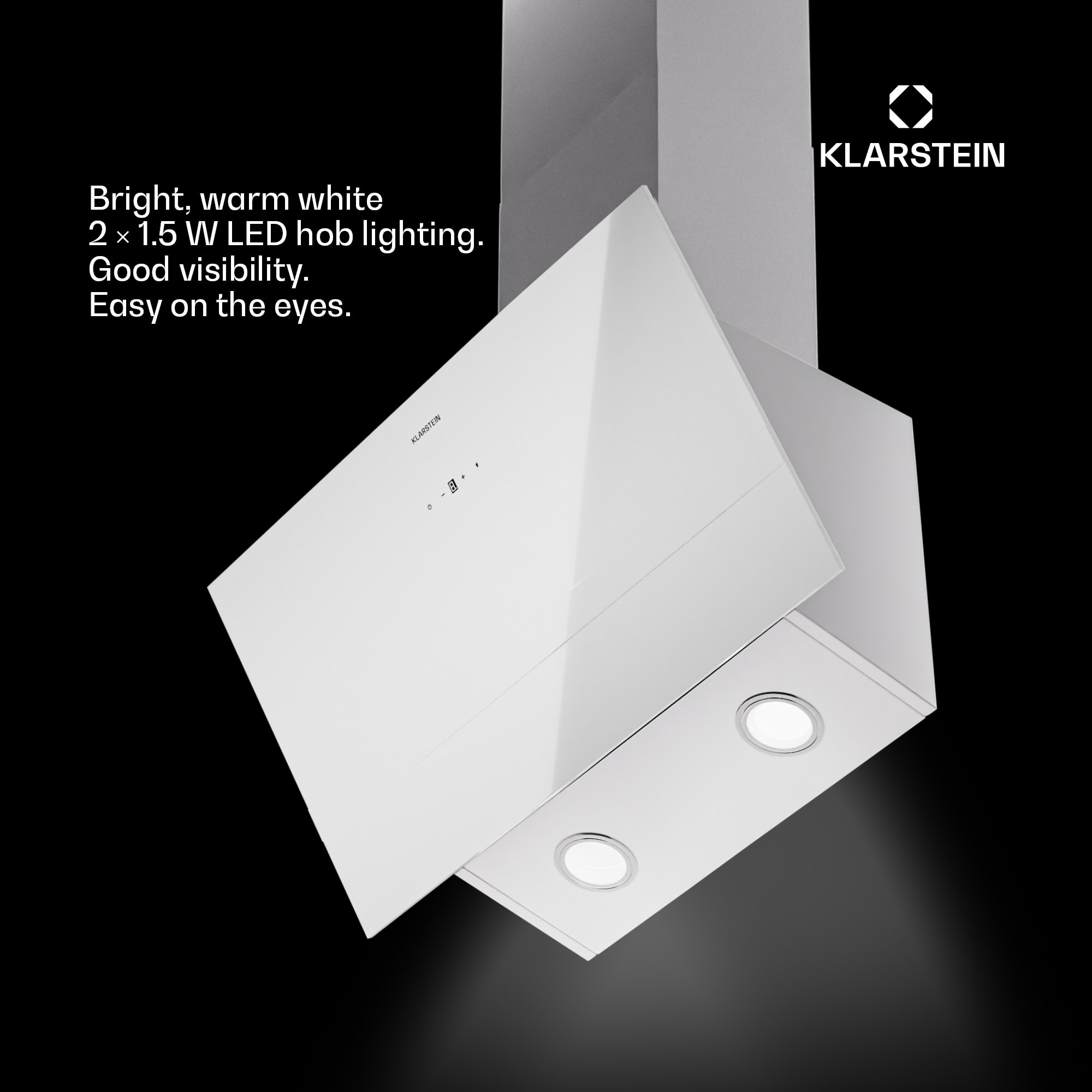 Klarstein Laurel 60, Digestor, 60 cm, odsávaný vzduch: 247 m³/h, LED dotyk – Obrázok 4