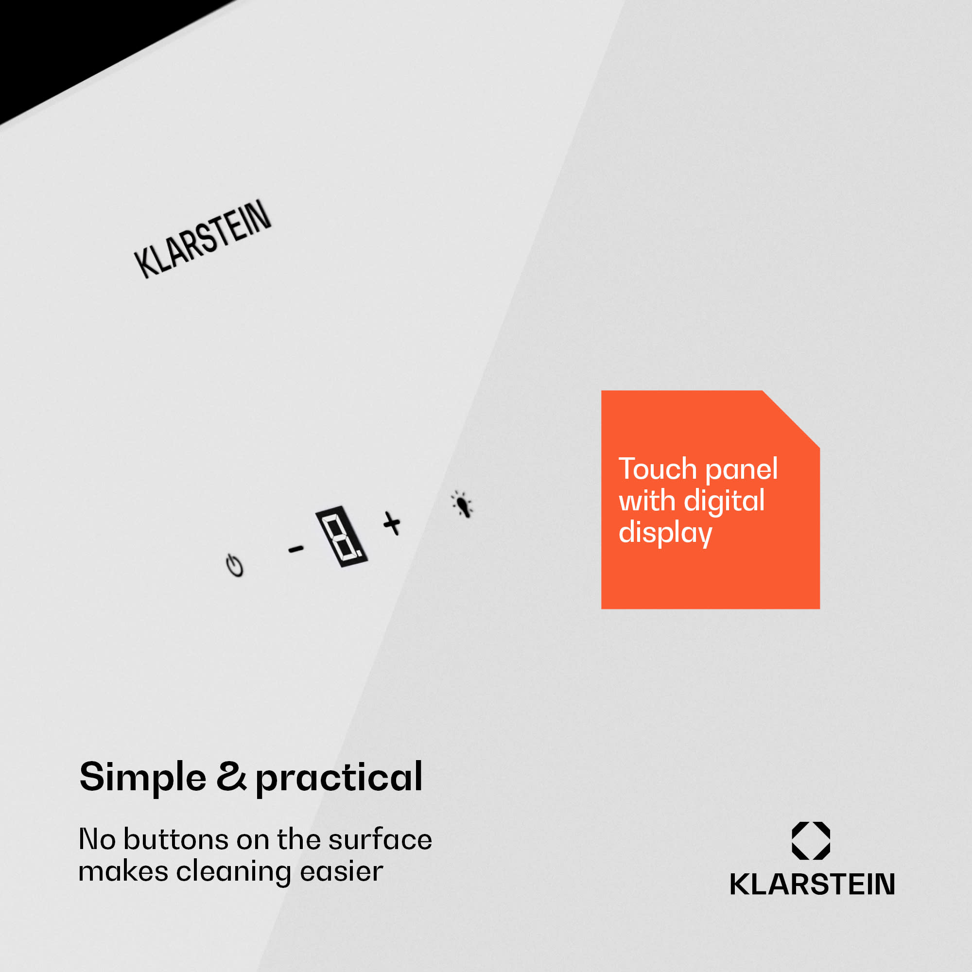 Klarstein Laurel 90, Digestor, 90 cm, odsávaný vzduch: 247 m³/h, LED dotyk – Obrázok 5