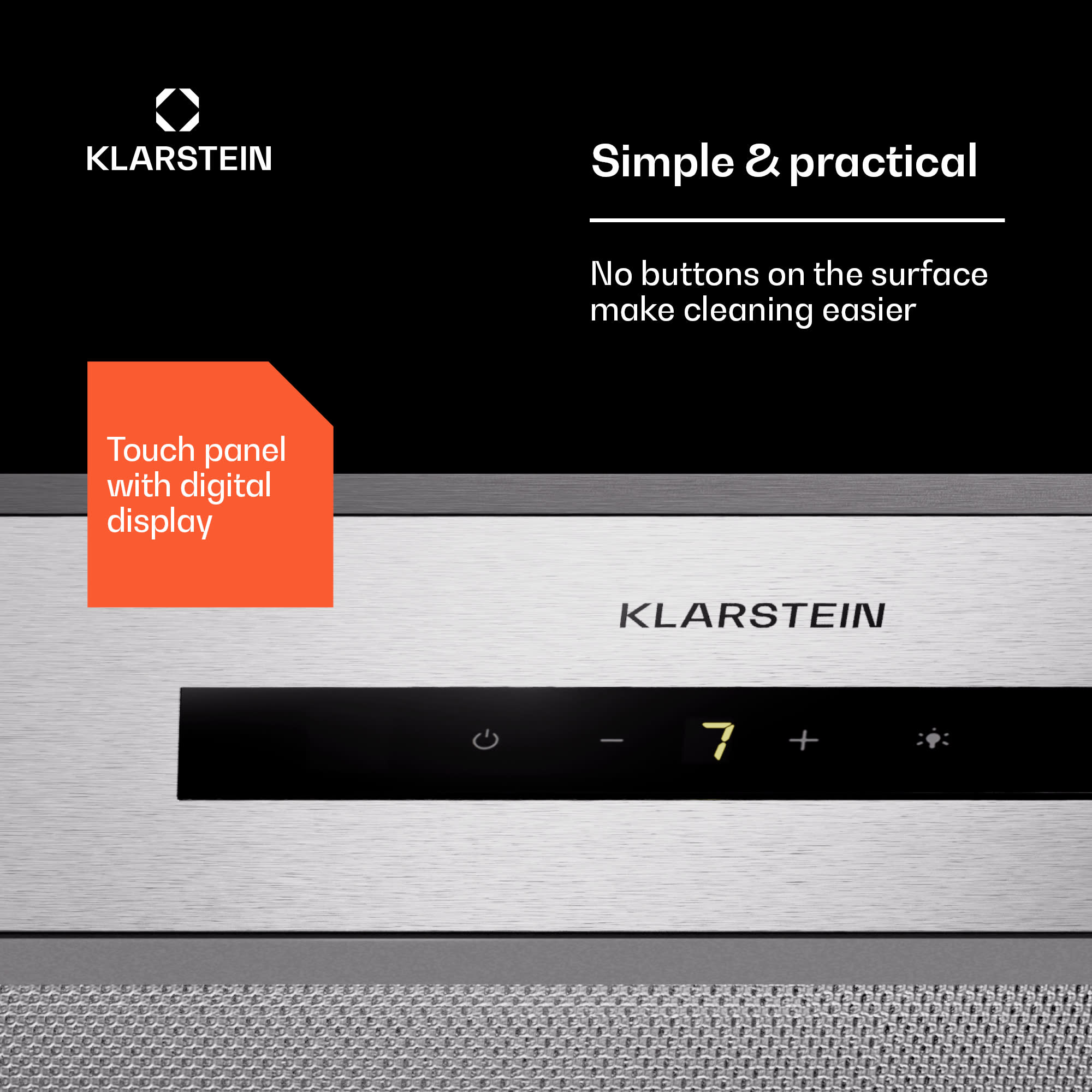 Klarstein Paolo 52, podskrinkový digestor 52 cm 439 m³/h LED Touch A++ – Obrázok 5