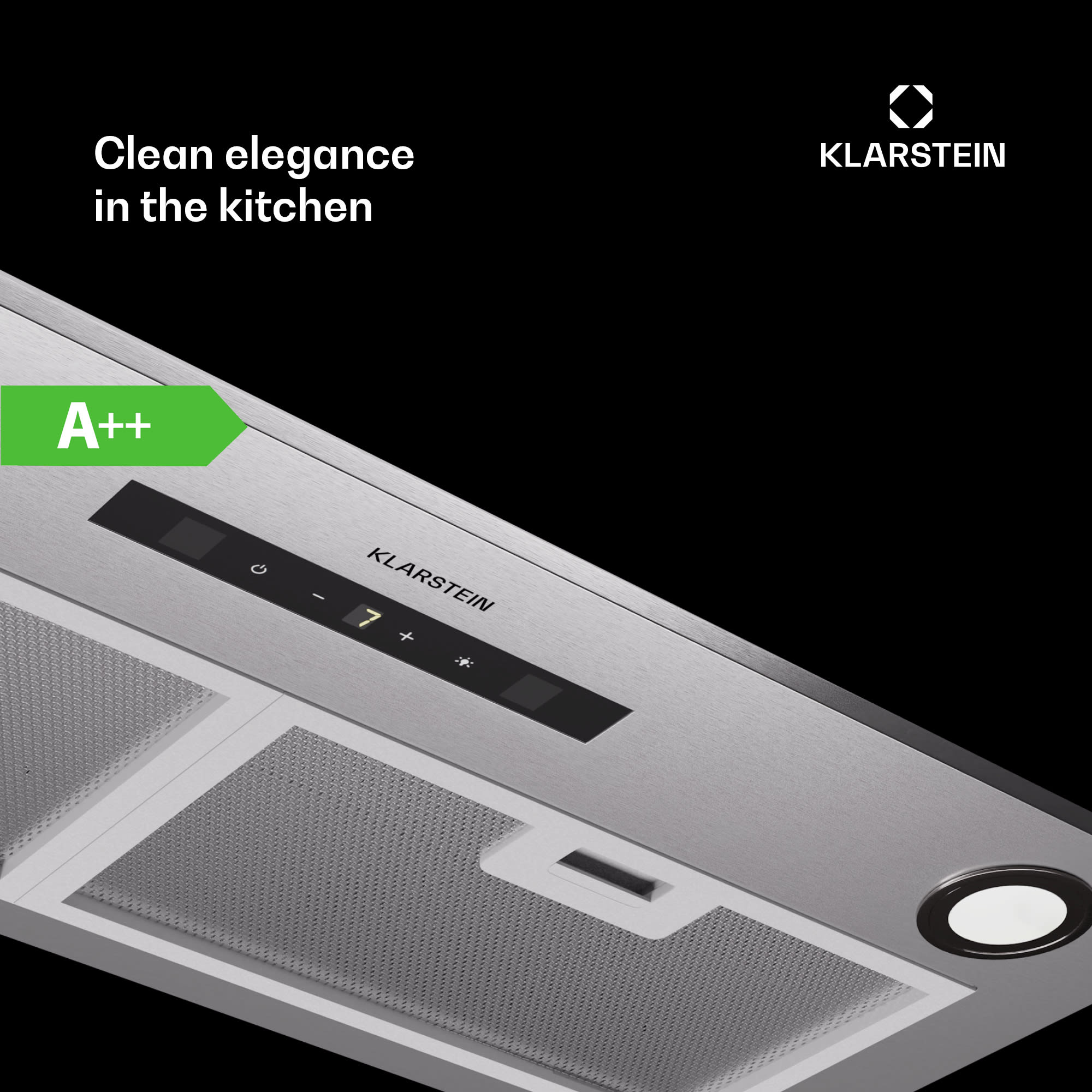 Klarstein Paolo 72 vstavaný Digestor 72 cm 520 m³/h LED Touch A++ – Obrázok 2