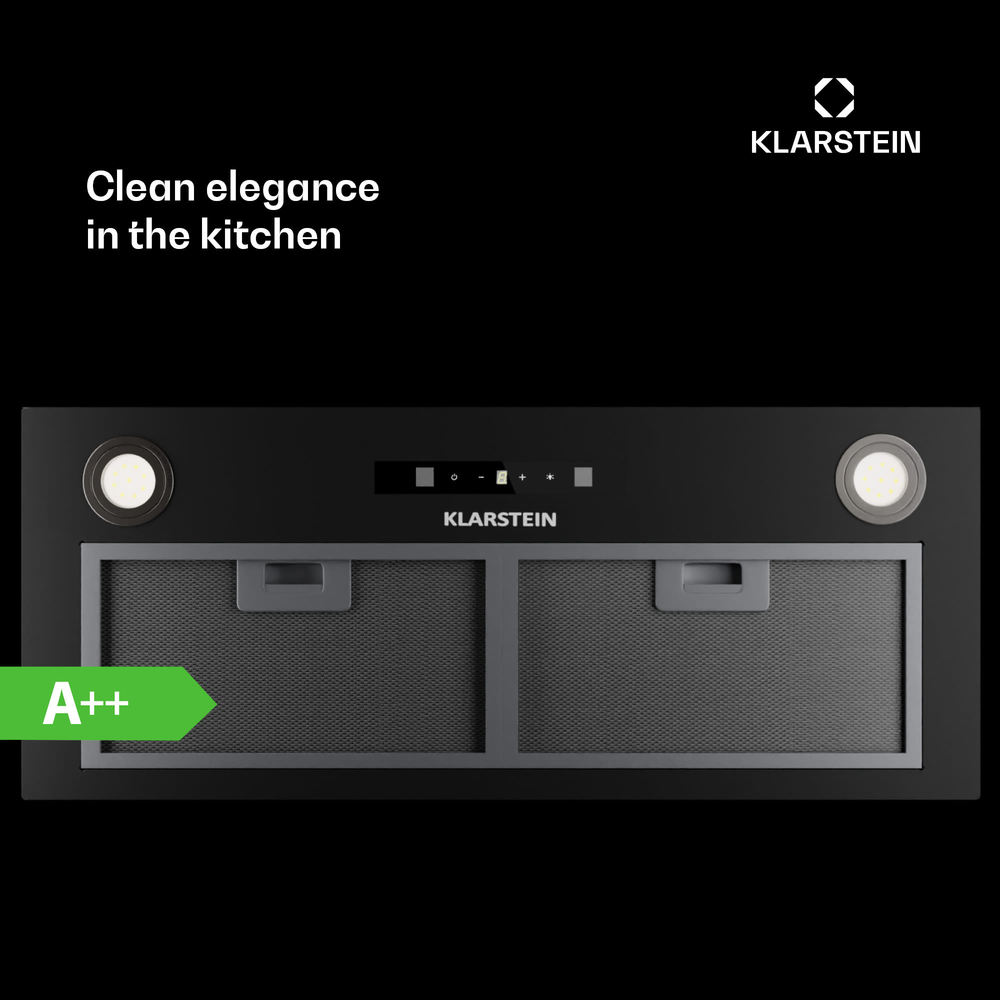 Klarstein Paolo 72 vstavaný Digestor 72 cm 520 m³/h LED Touch A++ – Obrázok 2