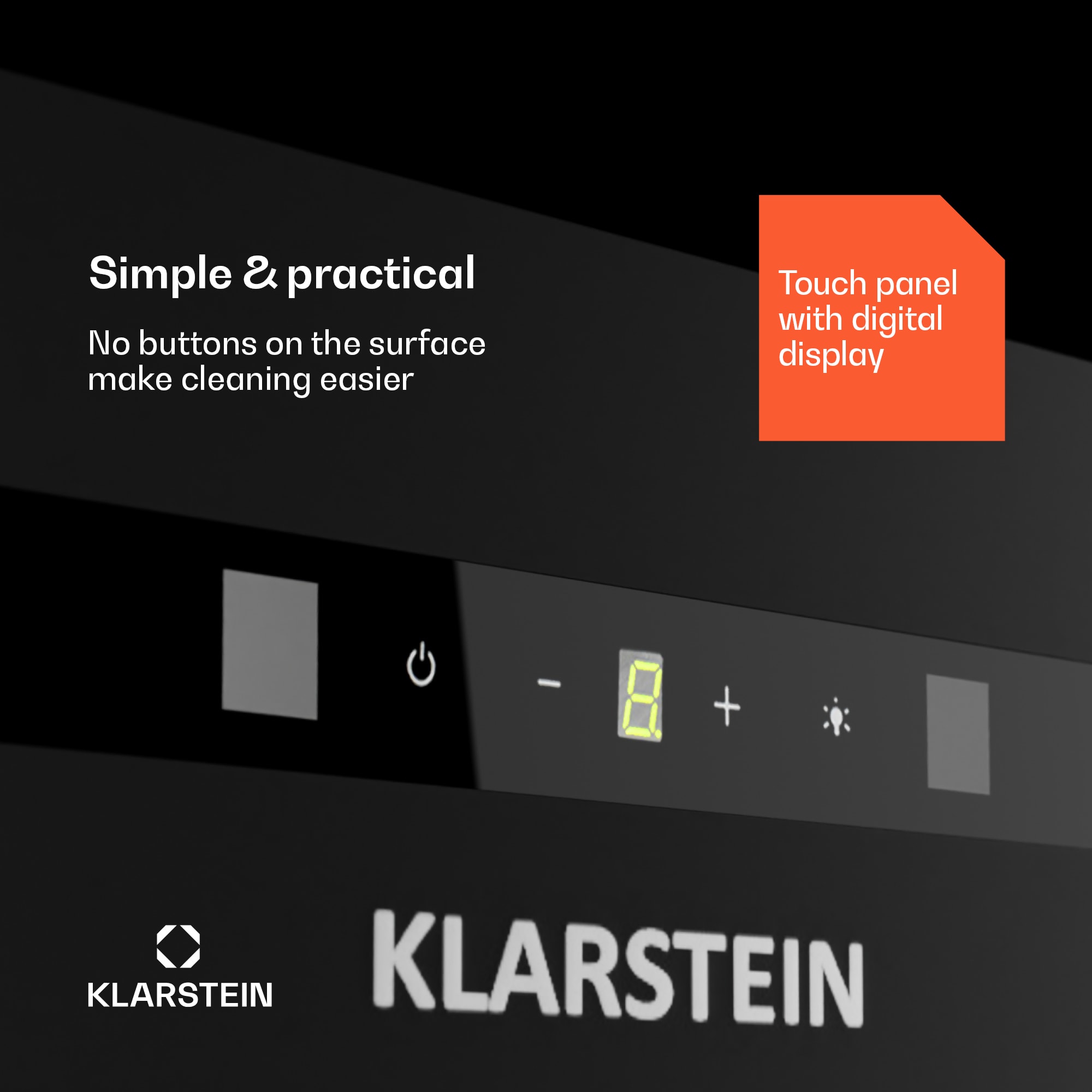 Klarstein Paolo 72 vstavaný Digestor 72 cm 520 m³/h LED Touch A++ – Obrázok 5