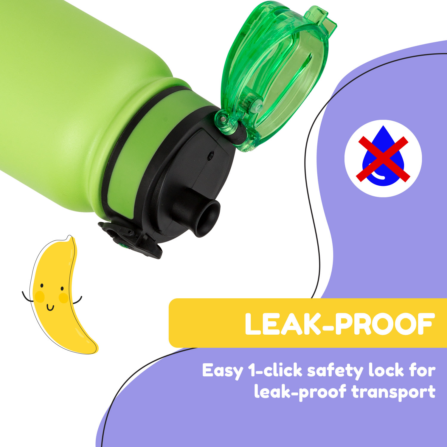 Klarstein Wakaba termoska 550 ml z nehrdzavejúcej ocele Tritan BPA-Free – Obrázok 3