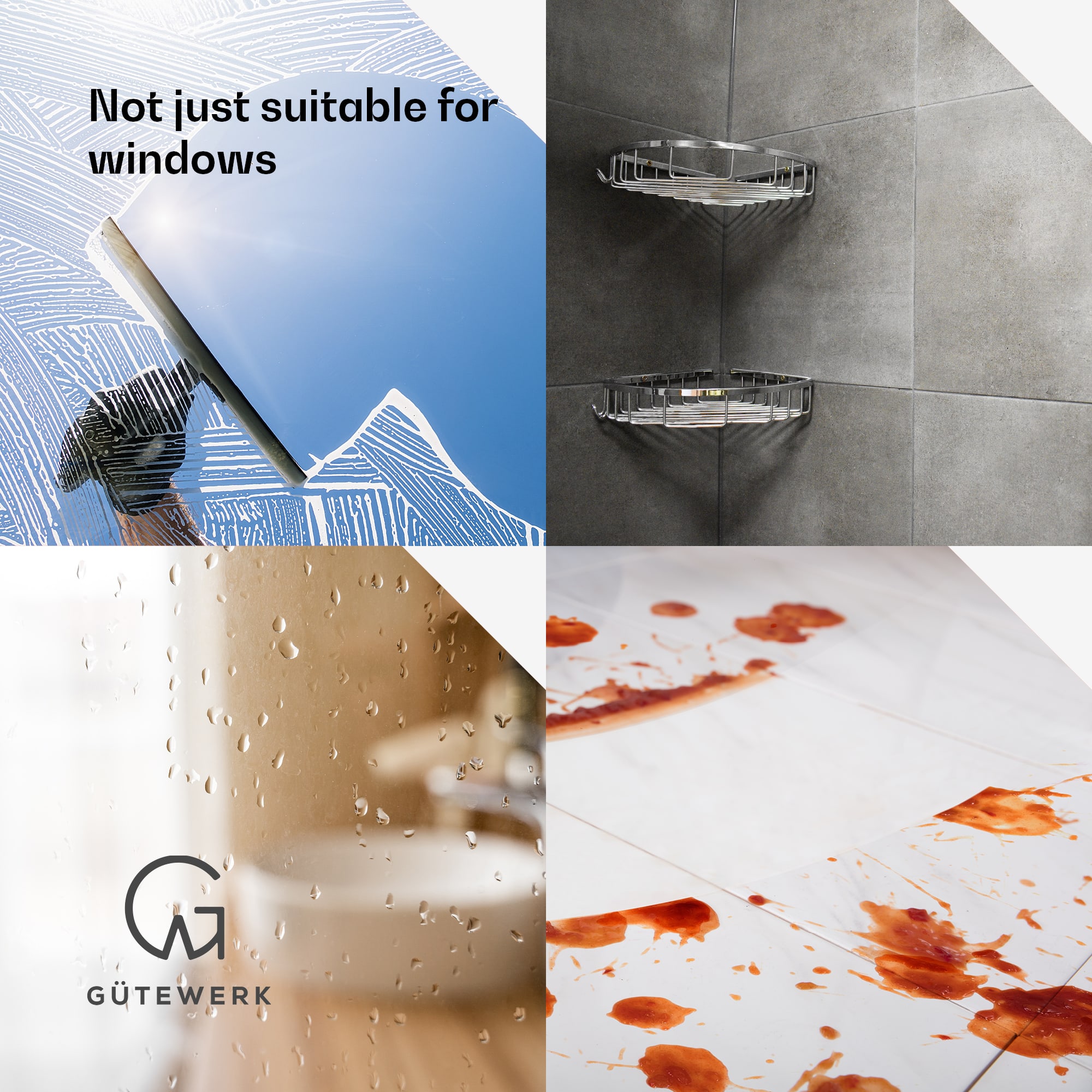 Blaze 2 v 1, stierka na okná, 28 cm, silikónová stierka, obal z mikrovlákna – Obrázok 4