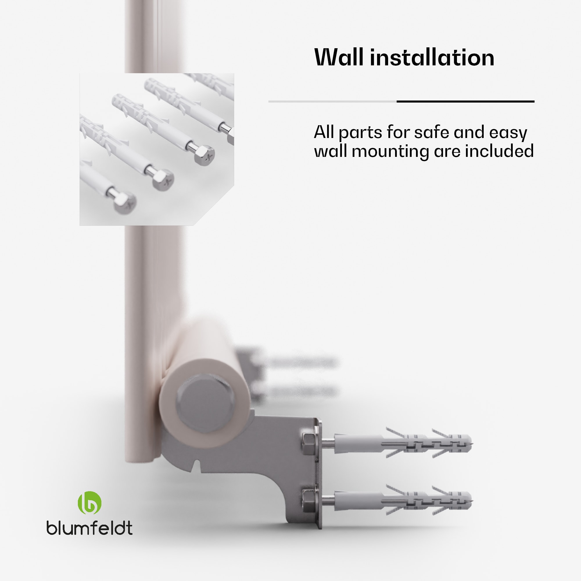 Blumfeldt Ontario, radiátor, 100 x 60, 1/2" bočné a stredové pripojenie, inštalácia na stenu, 681 W – Obrázok 4