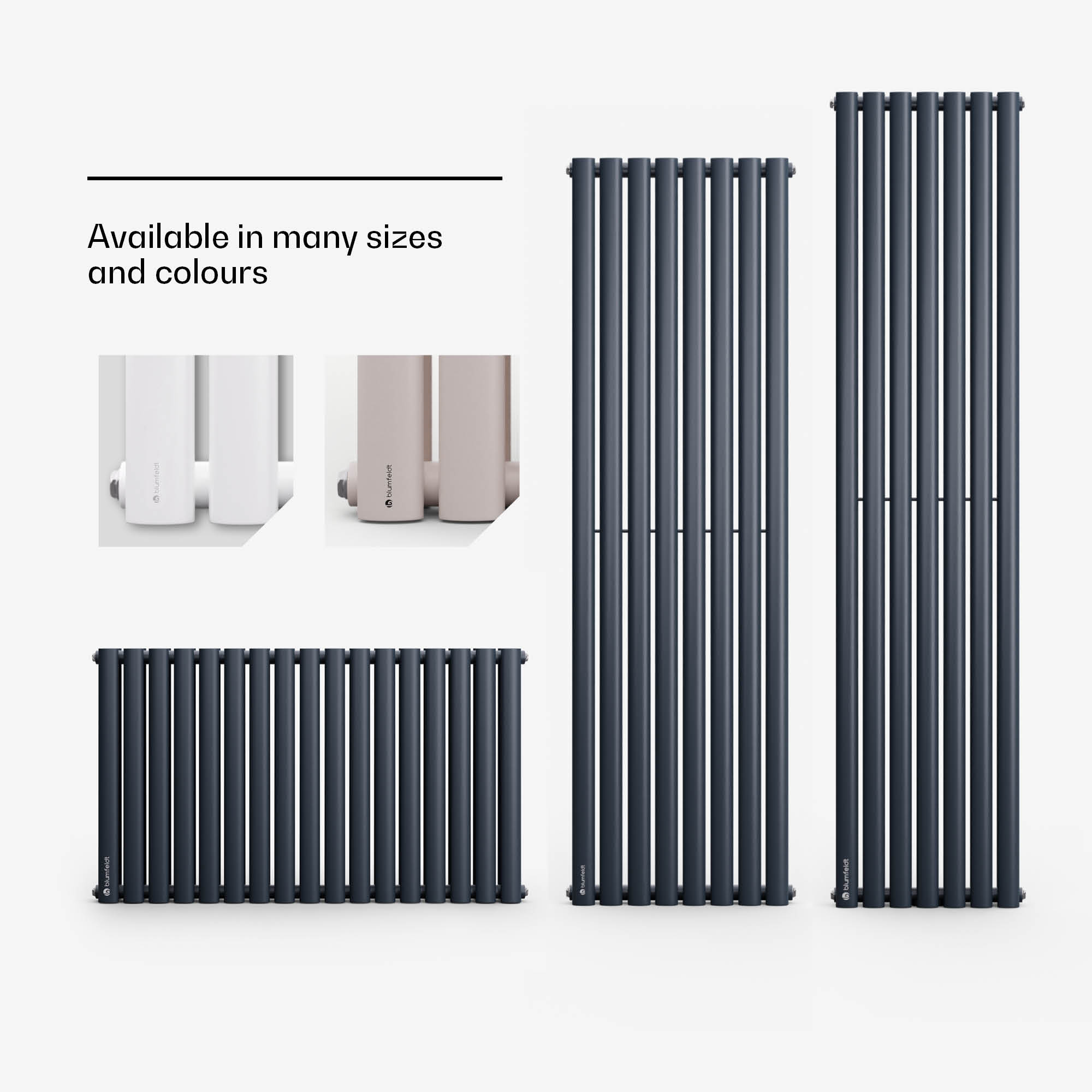 Blumfeldt Tallheo, 47 x 160, radiátor, rúrkový radiátor, 728 W, teplá voda, 1/2 – Obrázok 5