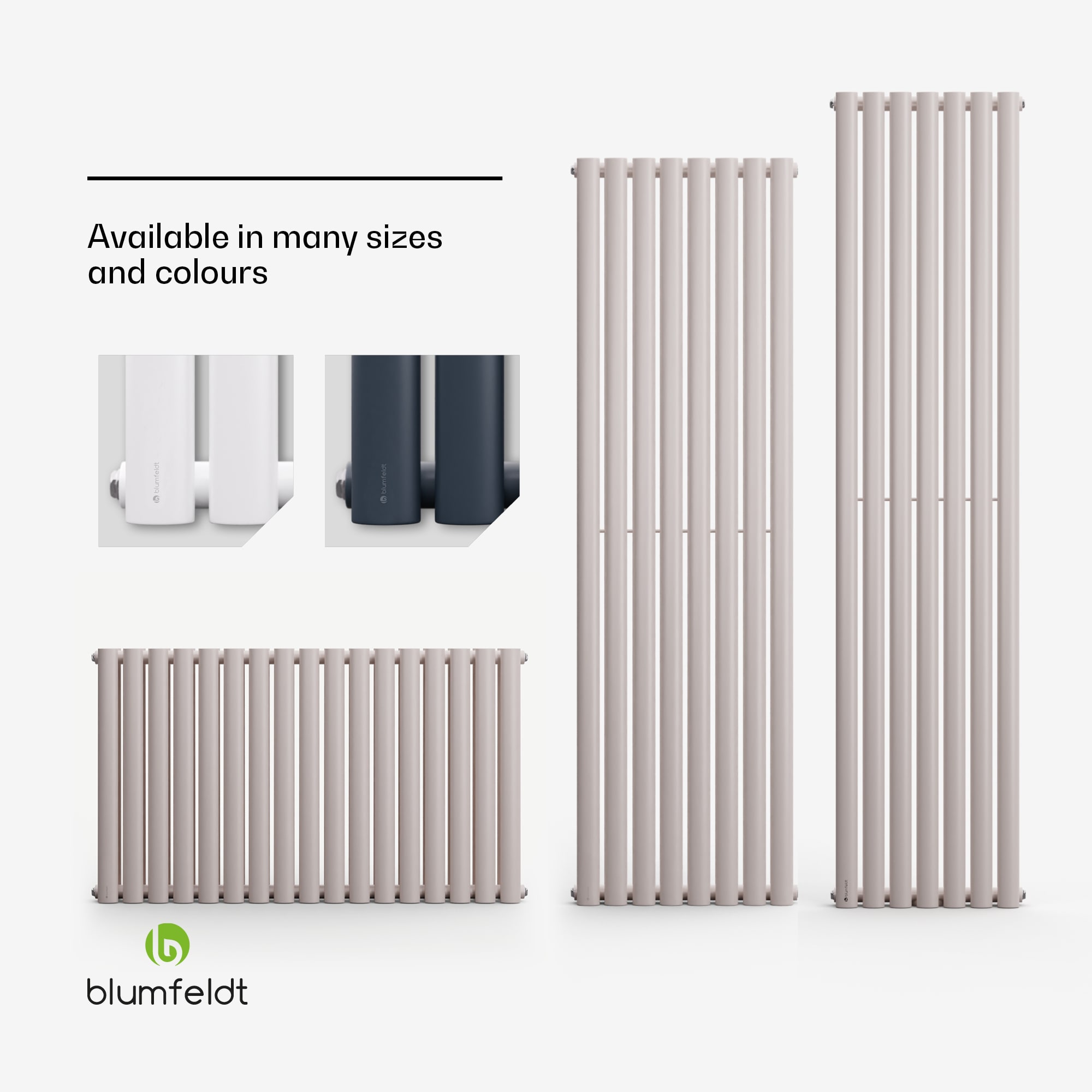 Blumfeldt Tallheo, 41 x 180, radiátor, kúpeľňový radiátor, rúrkový radiátor, 691 W, teplovodný, 1/2 – Obrázok 5