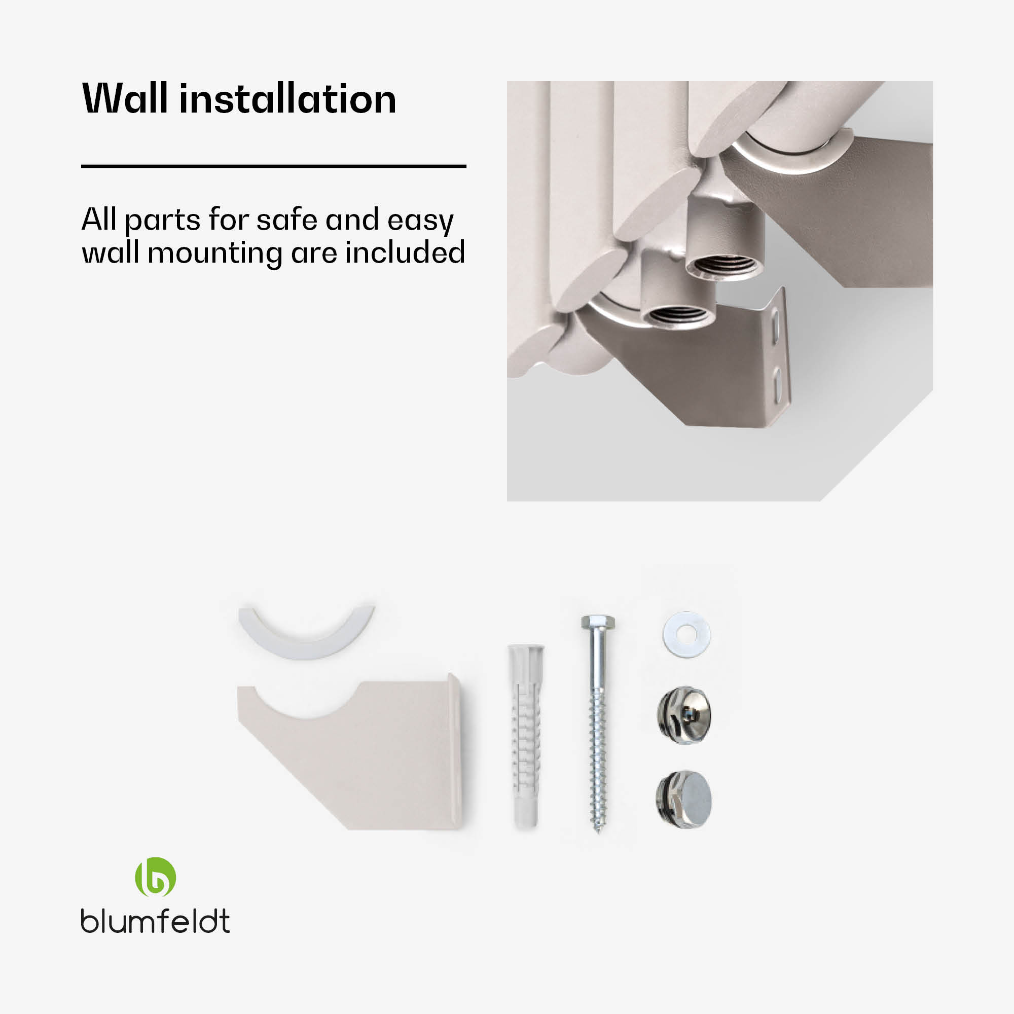 Blumfeldt Tallheo, 41 x 180, radiátor, kúpeľňový radiátor, rúrkový radiátor, 1435 W, teplovodný, 1/2 – Obrázok 4