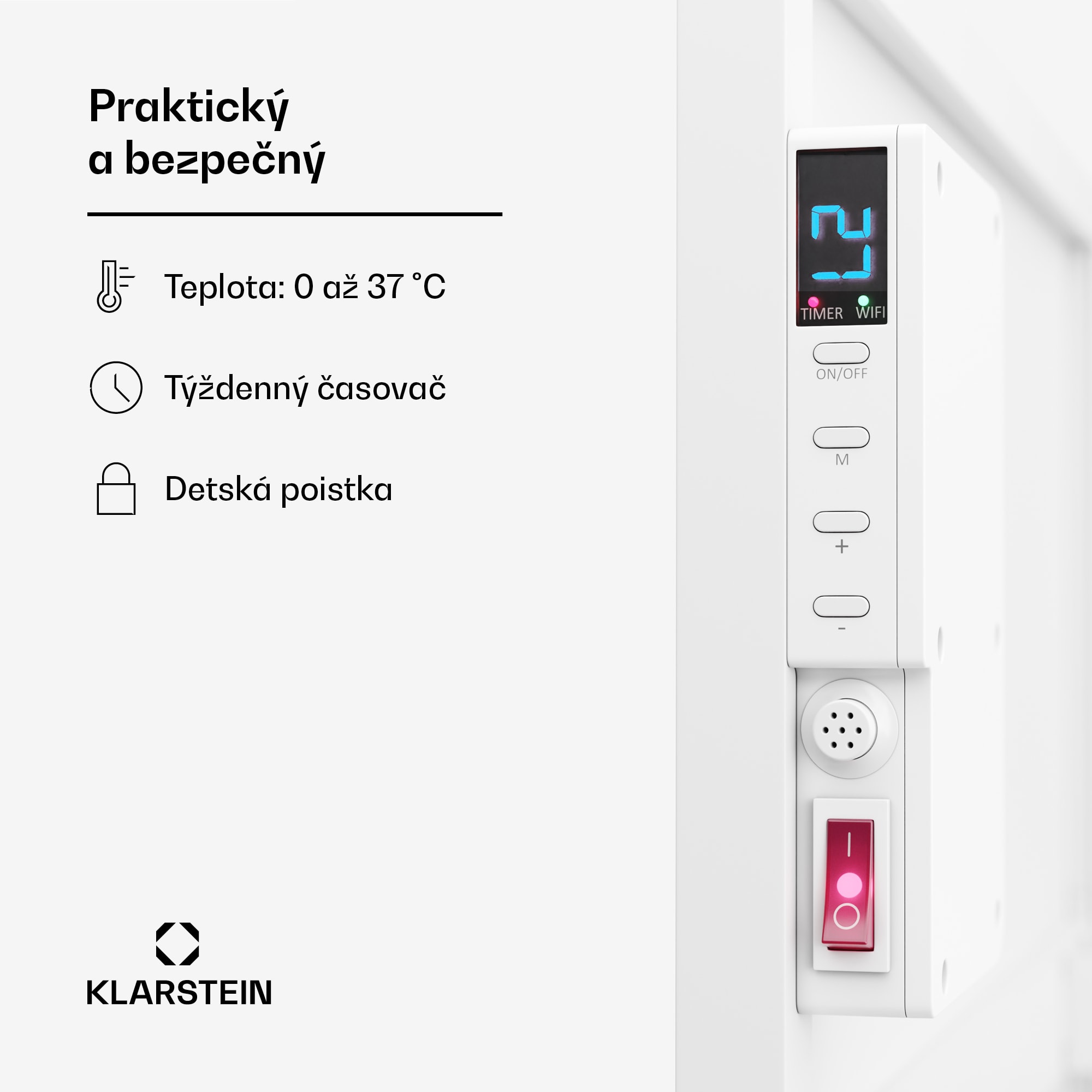 Klarstein Wonderwall Air Smart 480, infračervený ohrievač, 50 x 90 cm, 480 W, aplikácia – Obrázok 5