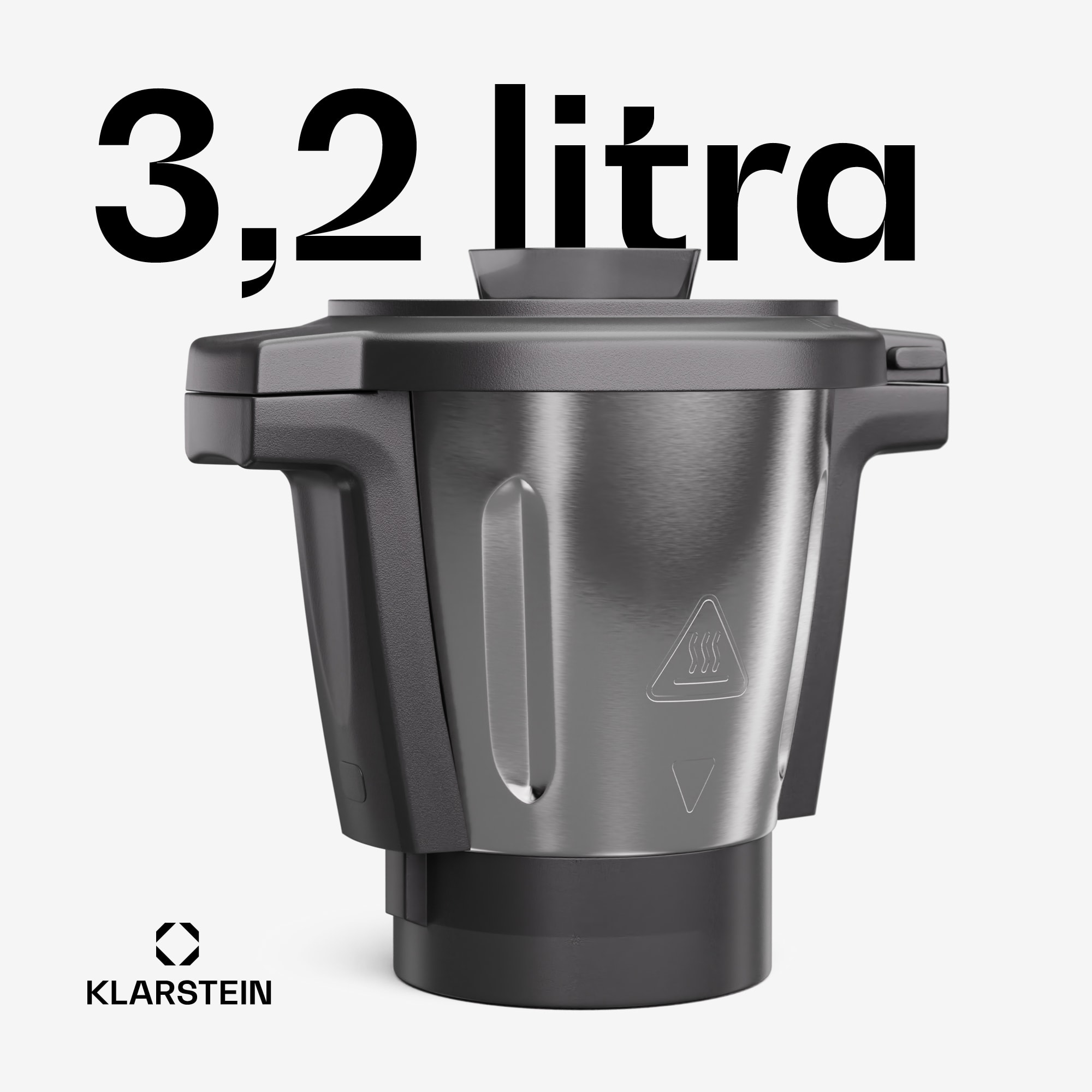 Klarstein Mixovacia nádoba, pre roboty Aria Smart, 3,2 l, príslušenstvo, nepriľnavý keramický povrch – Obrázok 2