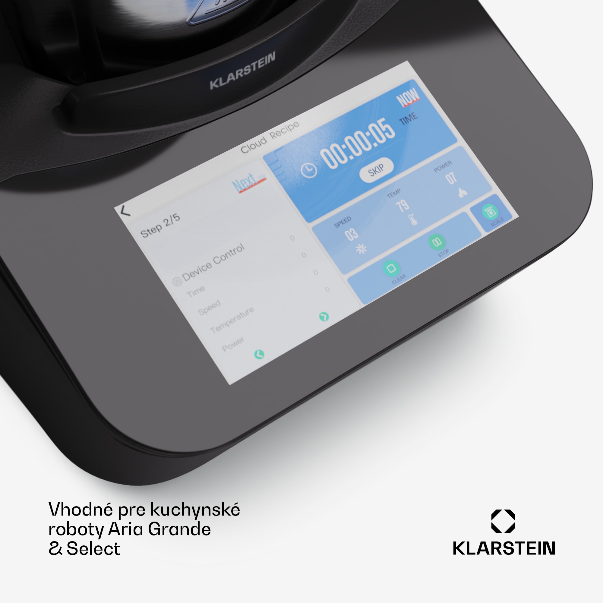 Klarstein Mixovacia nádoba, pre roboty Aria Grande & Select, 4,7l, príslušenstvo, nepriľnavý keramický povrch – Obrázok 5