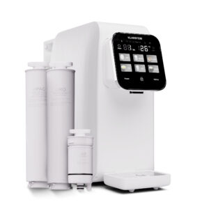 Klarstein AquaLine 3L, čistička vody, 5-stupňová filtrácia, objem 3 l, 6 teplôt vody, biela