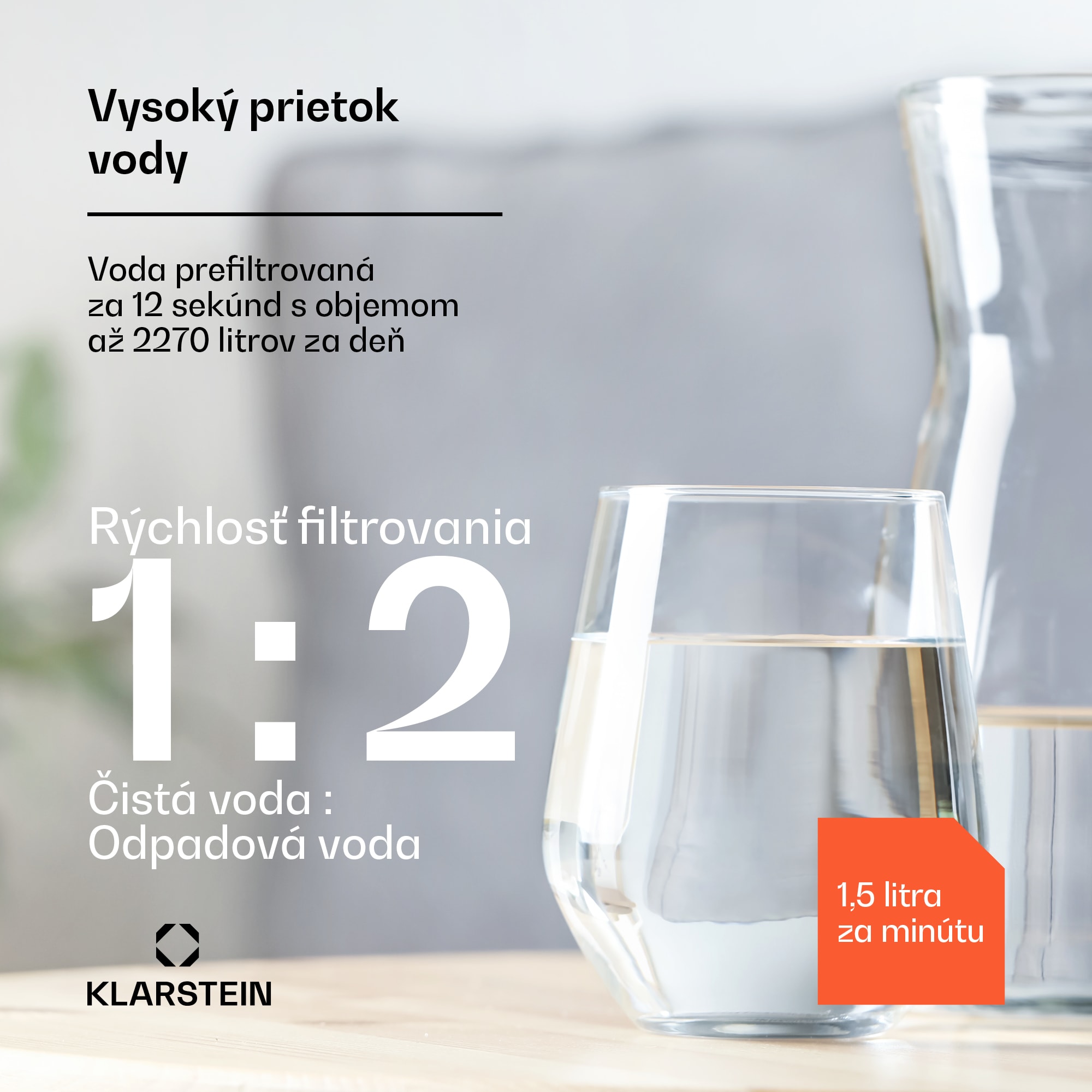 Klarstein PureLine 600, filtračný systém, reverzná osmóza, 600 GPD / 2270 L/d – Obrázok 3