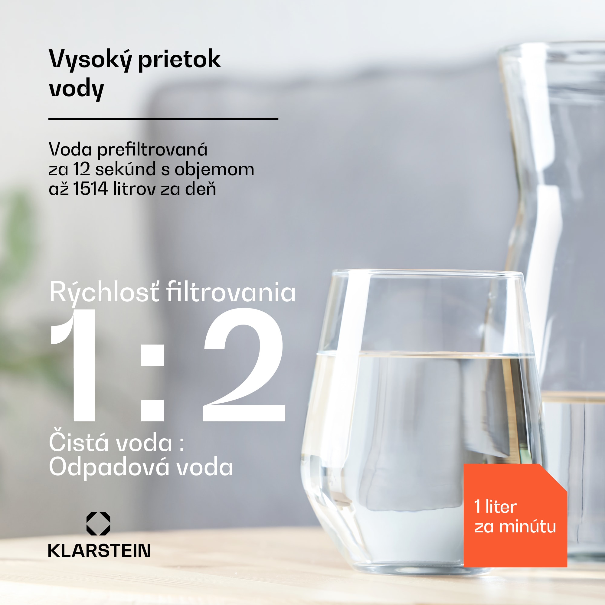 Klarstein PureFina 400, filtračný systém, reverzná osmóza, 400 GPD / 1500 L/d – Obrázok 3